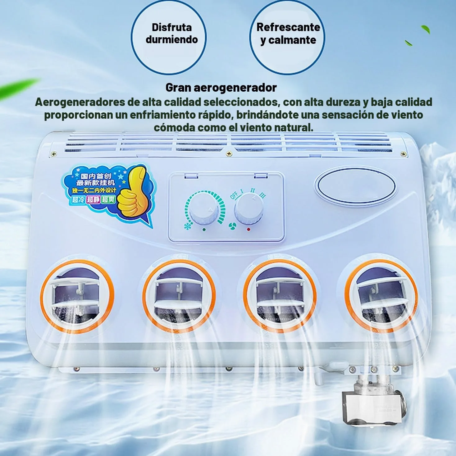 Aire acondicionado eléctrico 12 V CC para techo de caravana furgoneta