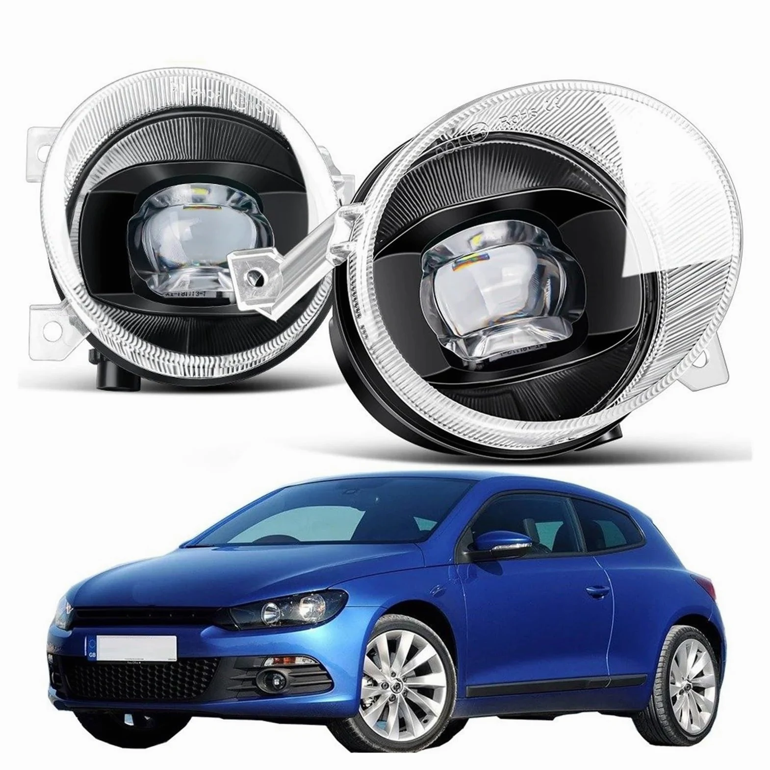 Faro Delantero Para VW Para Scirocco 3/III 2008 2009 2010 2011 2012 2013 2014 Luz Antiniebla LED 30W 8000LM Canbus Accesorios Lámpara Antiniebla Coche Faros Antiniebla