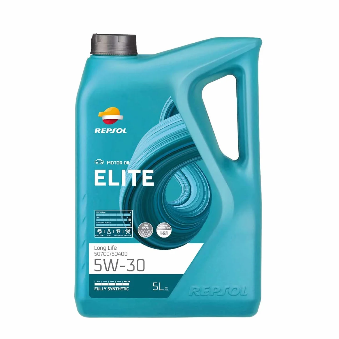REPSOL ELITE LONG LIFE 50700/50400 5W-30 5L aceite lubricante sintético para coche