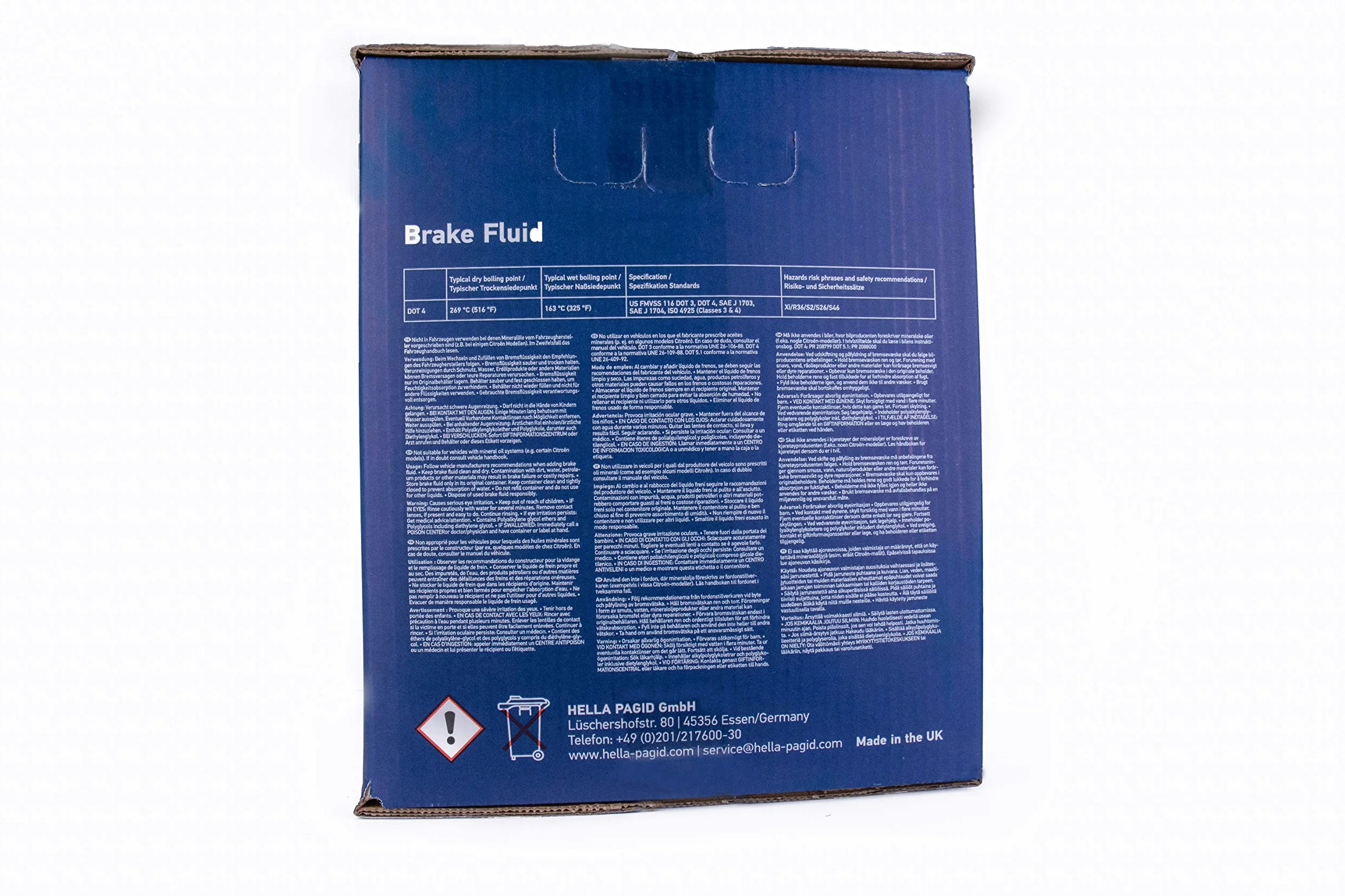 HELLA 8DF 355 360-041 Líquido de frenos 95007 - DOT 4 - Cisterna - 20L