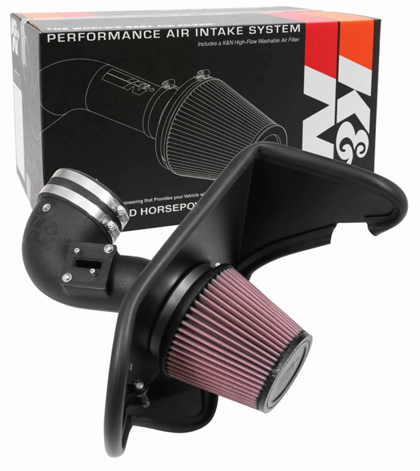 K&N KIT TODOTERRENO CON CARGADOR DE AIRE 63-3105 | Compatible con: Chevrolet Camaro, Camaro Convertible