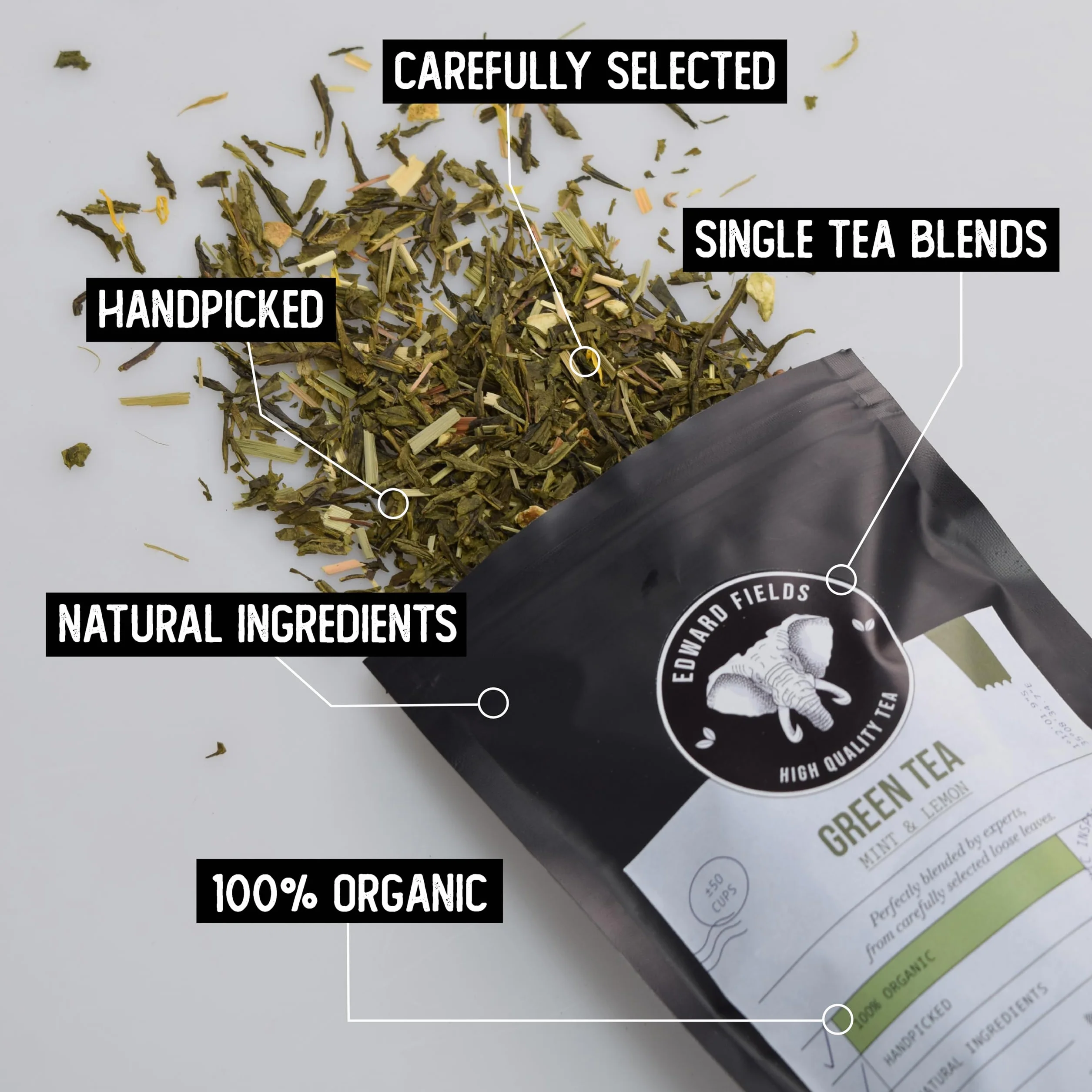 Rooibos orgánico a granel con Vainilla, infusión ecológica sin teina, 100g