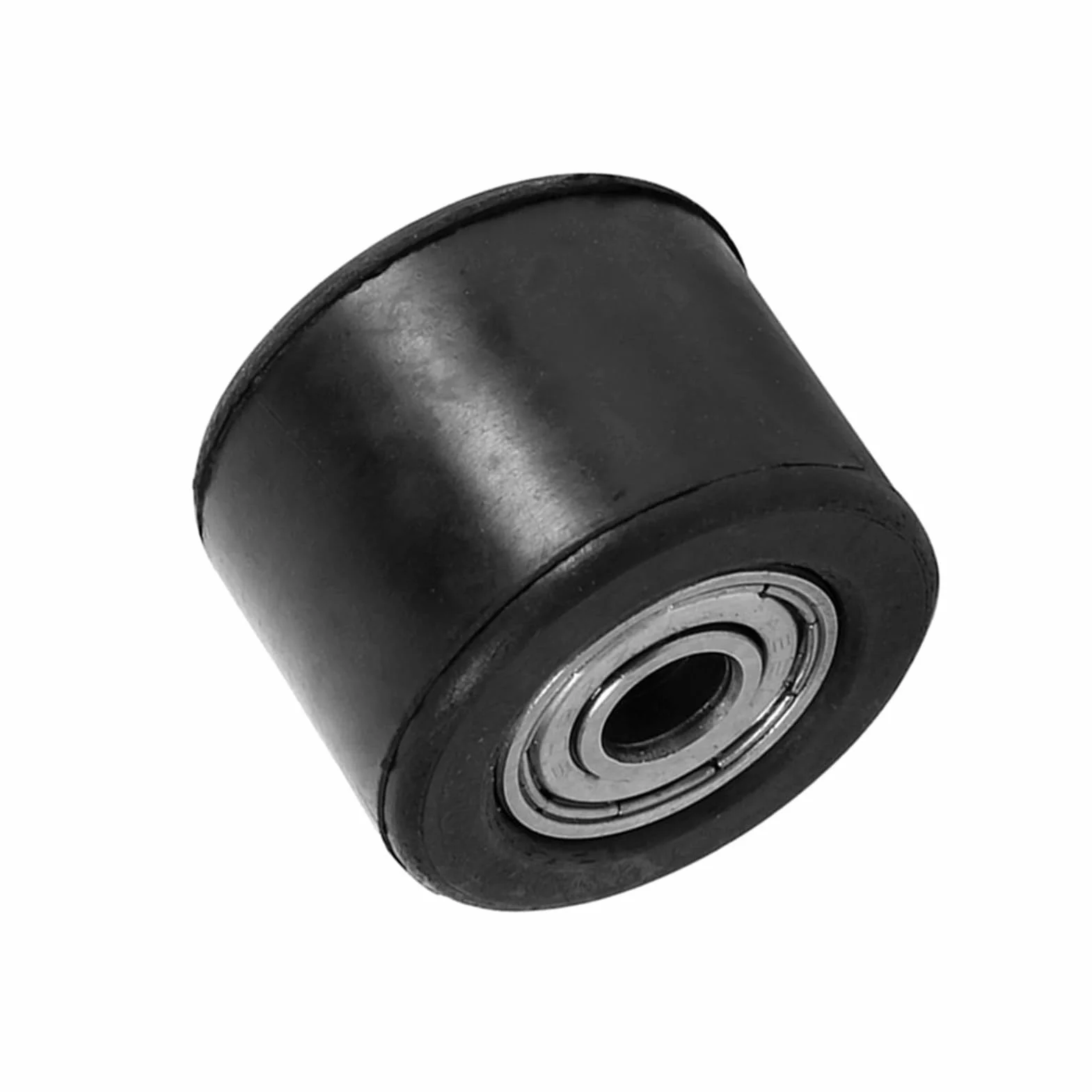 Ausla Tensor de Cadena, Polea de Rodillo de Cadena de Hierro de Caucho de 8 Mm, Guía de Rueda de Rodamiento Resistente, 3,6 Cm de Diámetro Exterior 2,5 Cm de, para Pit Bike Dirt Bike Motocicleta