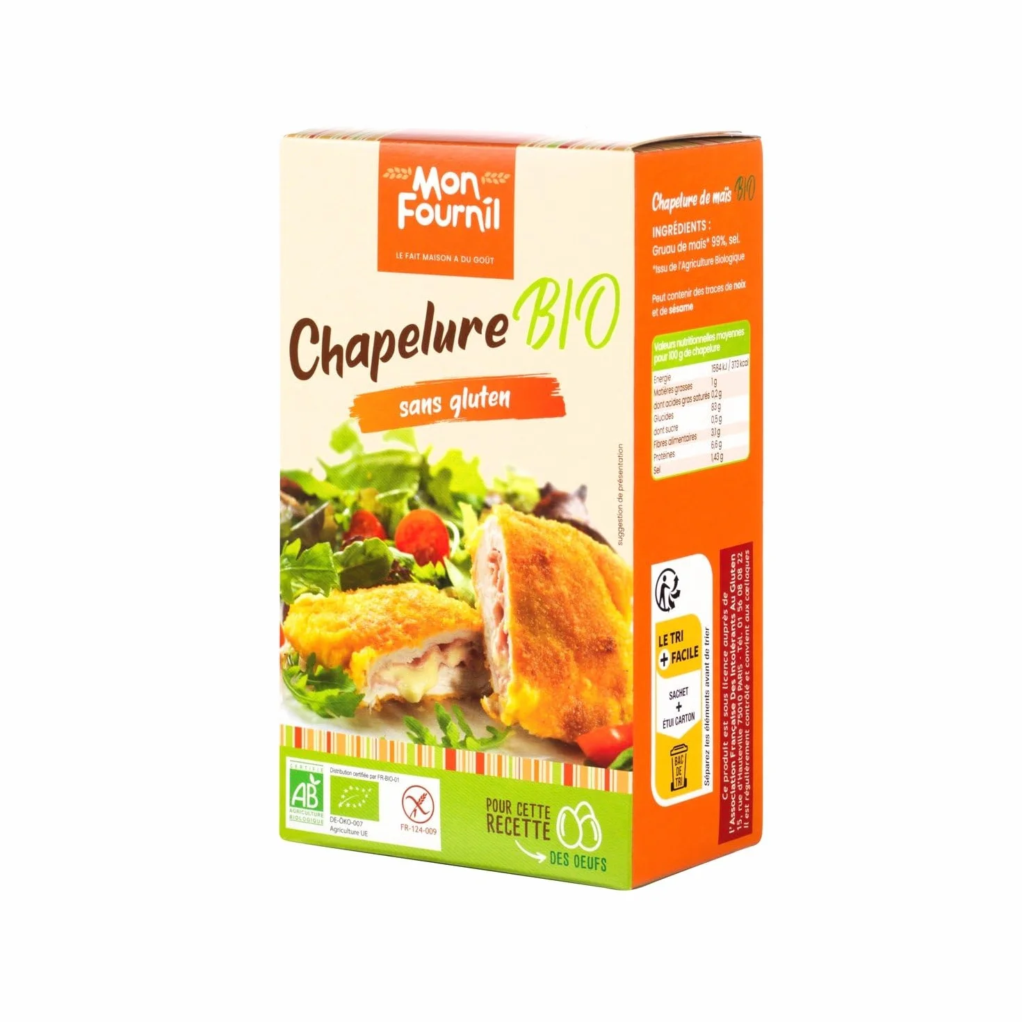 Pan rallado orgánico sin gluten
