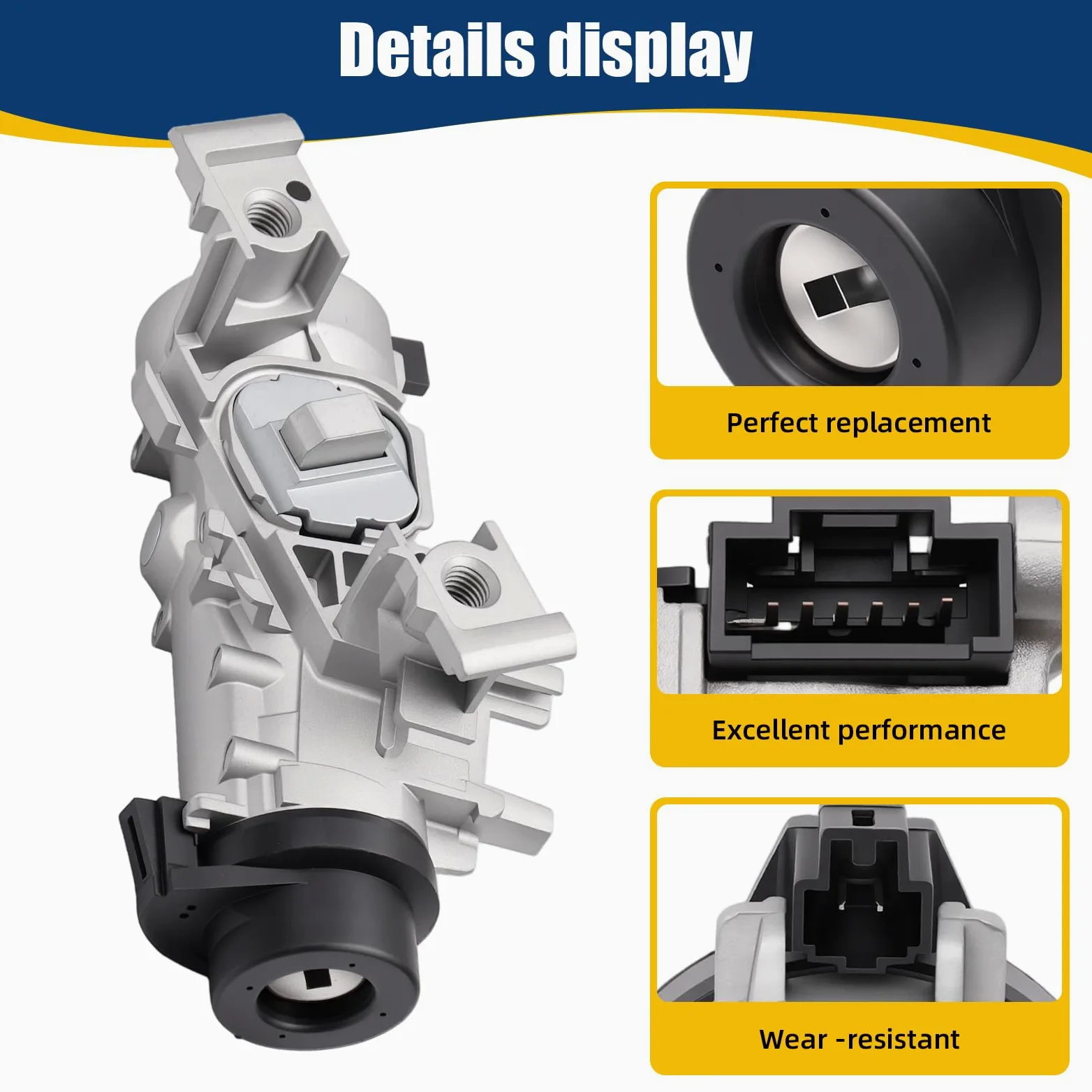 1K0905851B Neiman Interruptor encendido para Golf 5 6 A3 TT Seat Alte Leon | 2 mandos a distancia + 2 llaves con 2 tornillos Attuatore Serratura Cerradura Encendido1K0905865