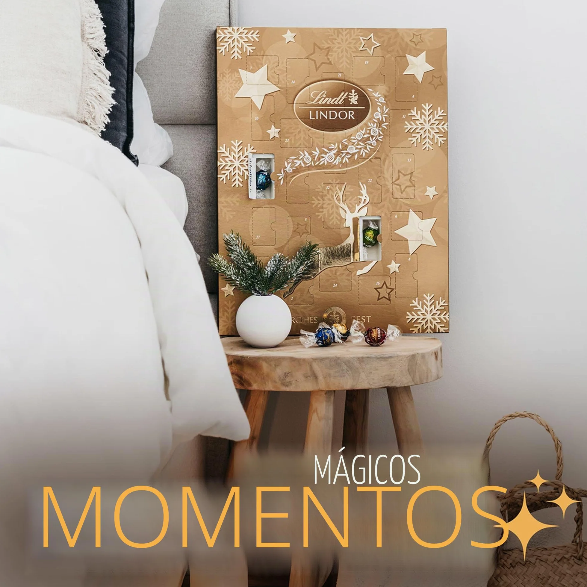 Lindt Chocolate Calendario de Adviento Mini LINDOR 2025 24 esferas 109 g