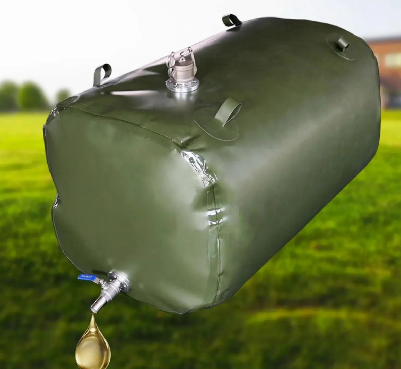 combustible Doble Bolsa de aceite de 1000L, gran capacidad, espesamiento, tanque de almacenamiento de aceite grande plegable