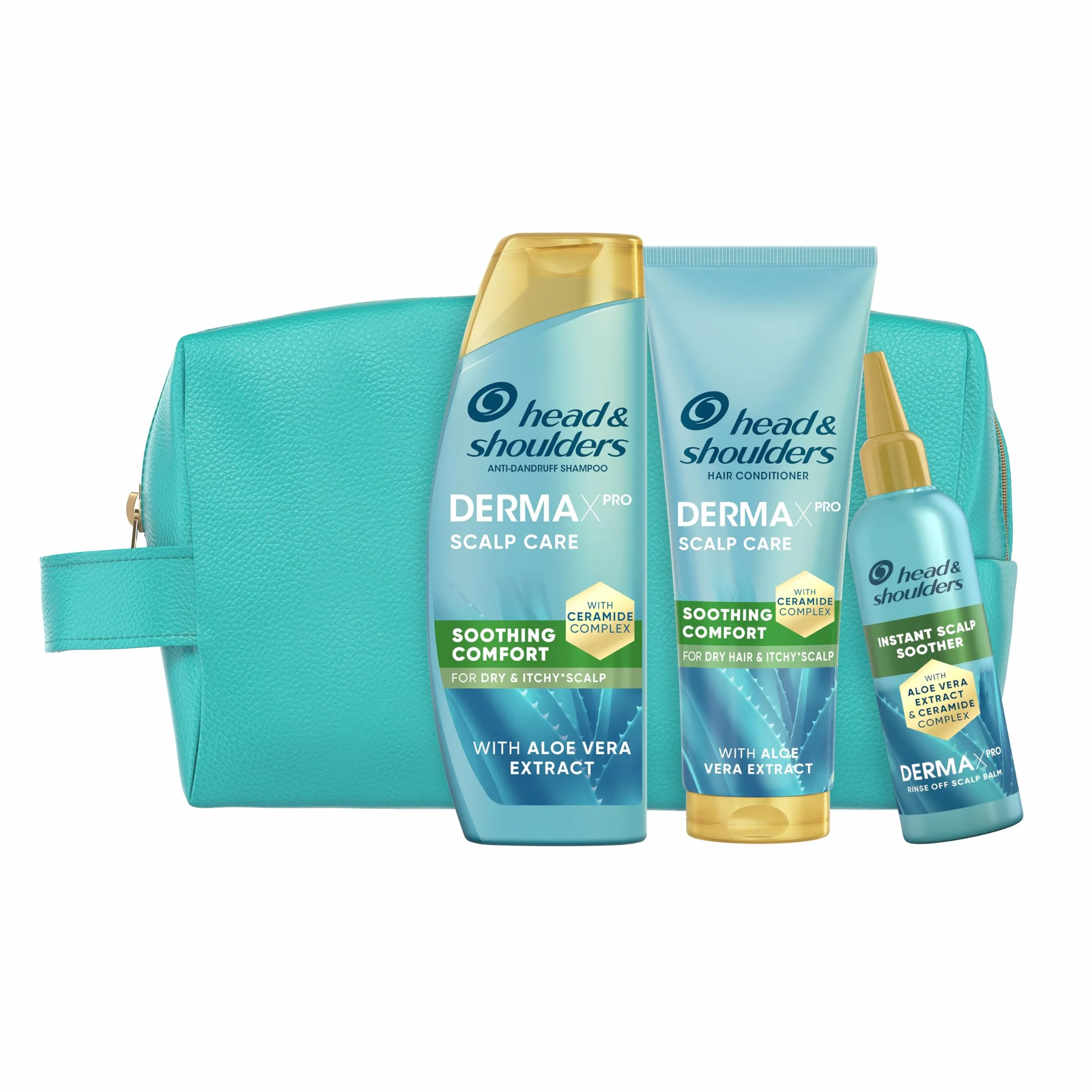 H&S DermaXPro Hidratante Champú Anticaspa 300ml + Acondicionador 220ml + Tratamiento 145ml