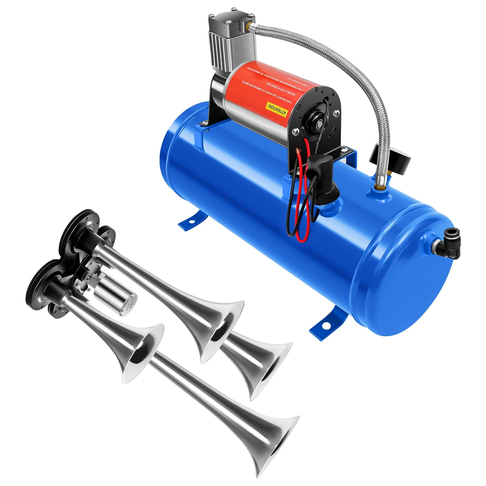 Compresor de aire portátil de 12 V, 6 L para neumáticos de coche, bicicletas y pelotas, compresor de aire con apagado automático, compresor de aire para viajes, taller y hogar