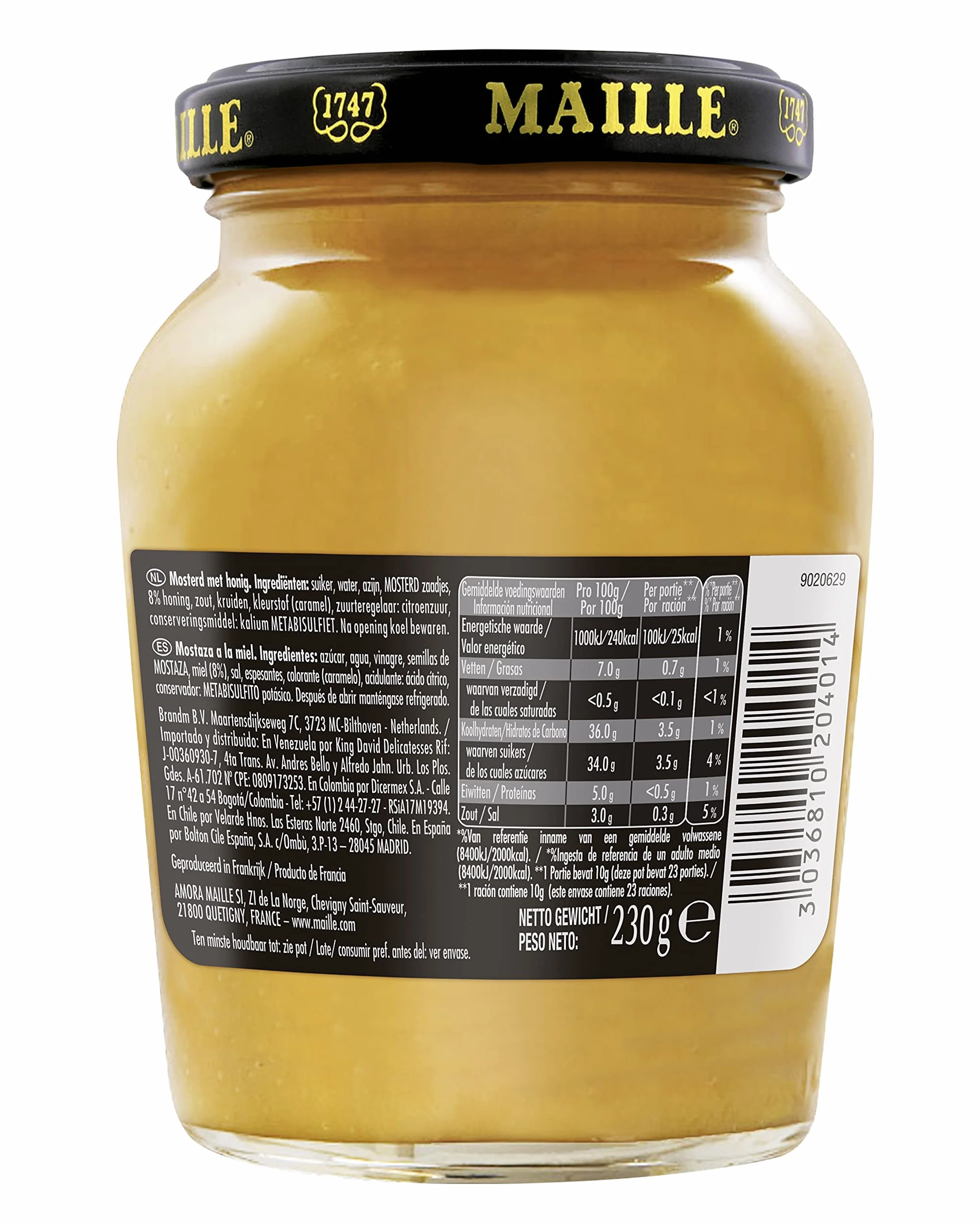 Maille A La Miel Mostaza 230 Gramo