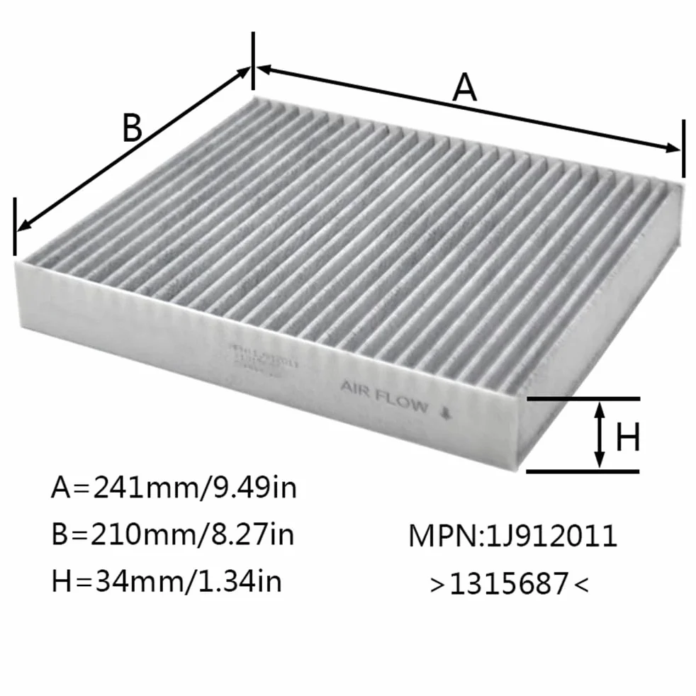 Filtro de Habitáculo para Ford Galaxy Focus Grand Mondeo S-MAX, Filtro de Aire de Cabina de Polen de automóvil 1315687/1253220/1315686