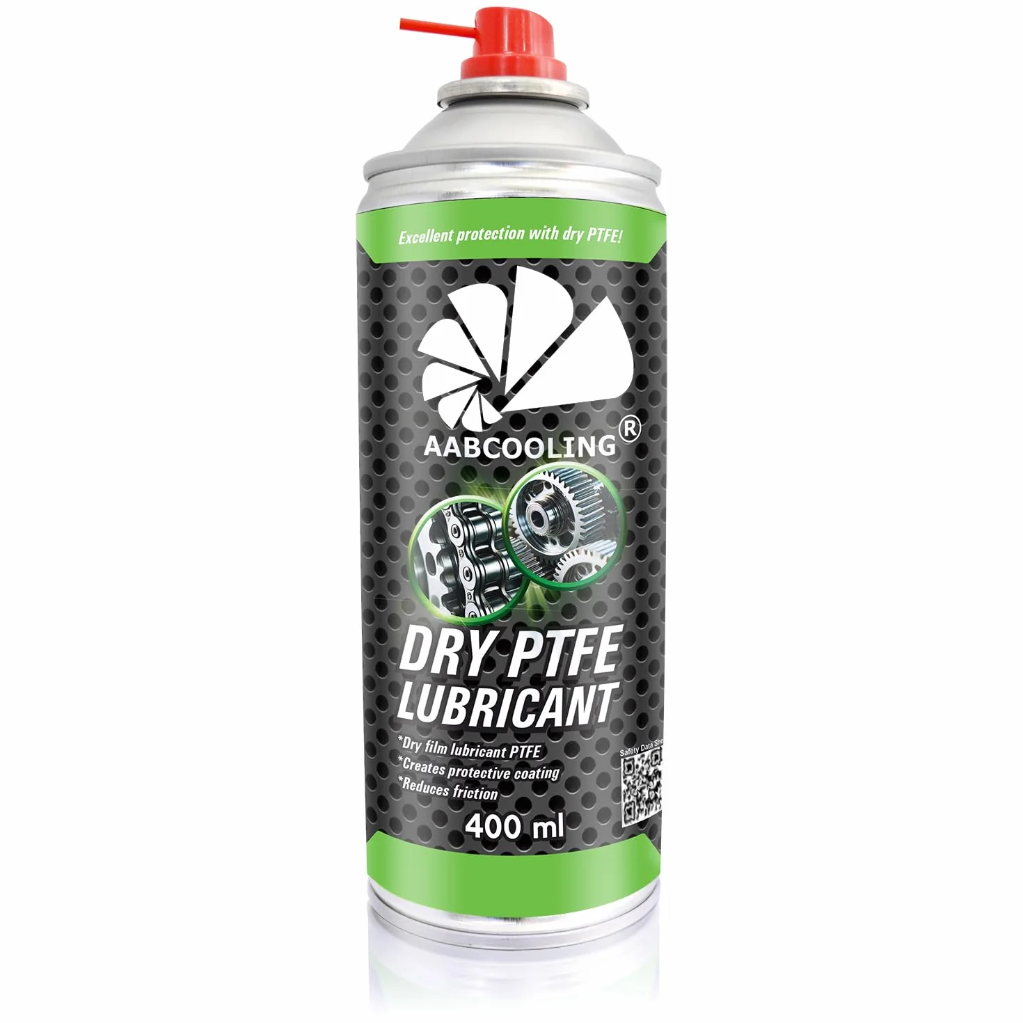 AABCOOLING Dry PTFE Lubricant 400 ml spray PTFE teflón lubricante seco para bicicleta motocicleta maquinaria agrícola transmisión rodamientos engranajes rendimiento protección anti desgaste