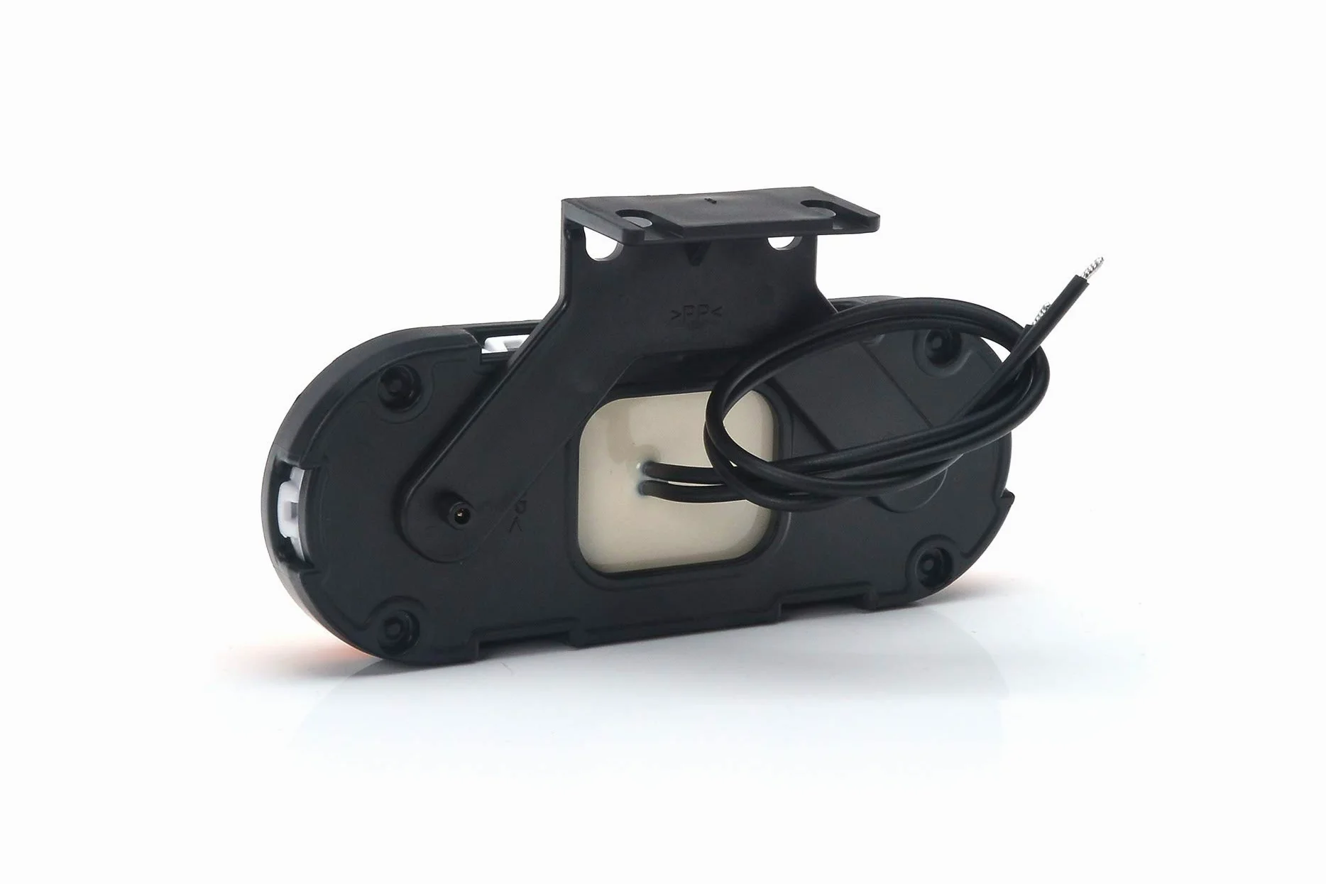 8 luces LED ovaladas de posición de posición de contorno lateral con soportes para chasis de camión, remolque, autobús, furgoneta, caravana