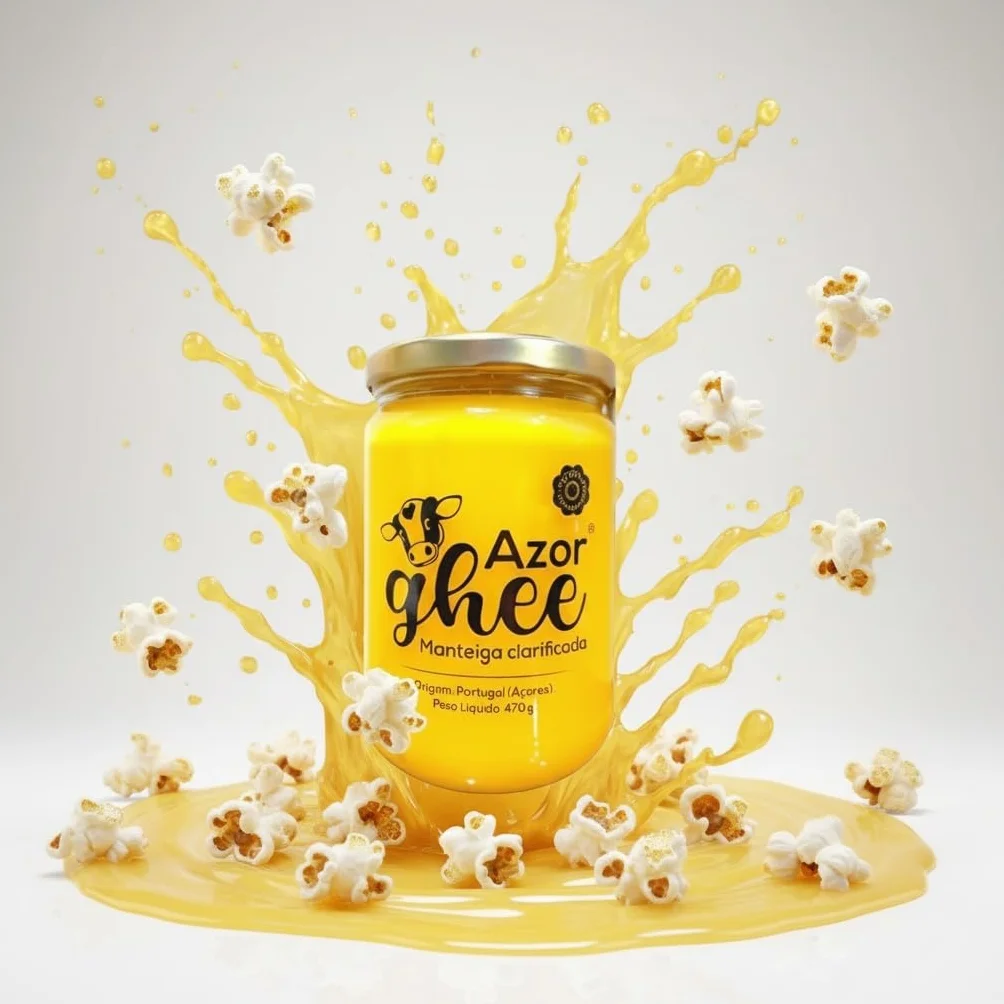 AzorGhee Ghee Premium Artesanal de las Azores Mantequilla Clarificada 100% Natural Sin Lactosa Sin Caseína