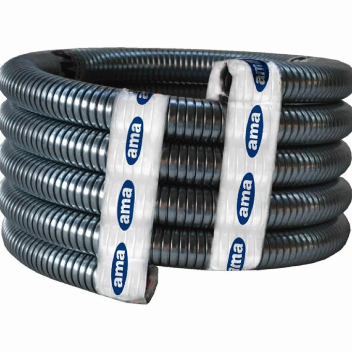 Tubo Flexible de acero galvanizado para descarga Motor 80 x 85 mm (rollo 6 MT) de AMA
