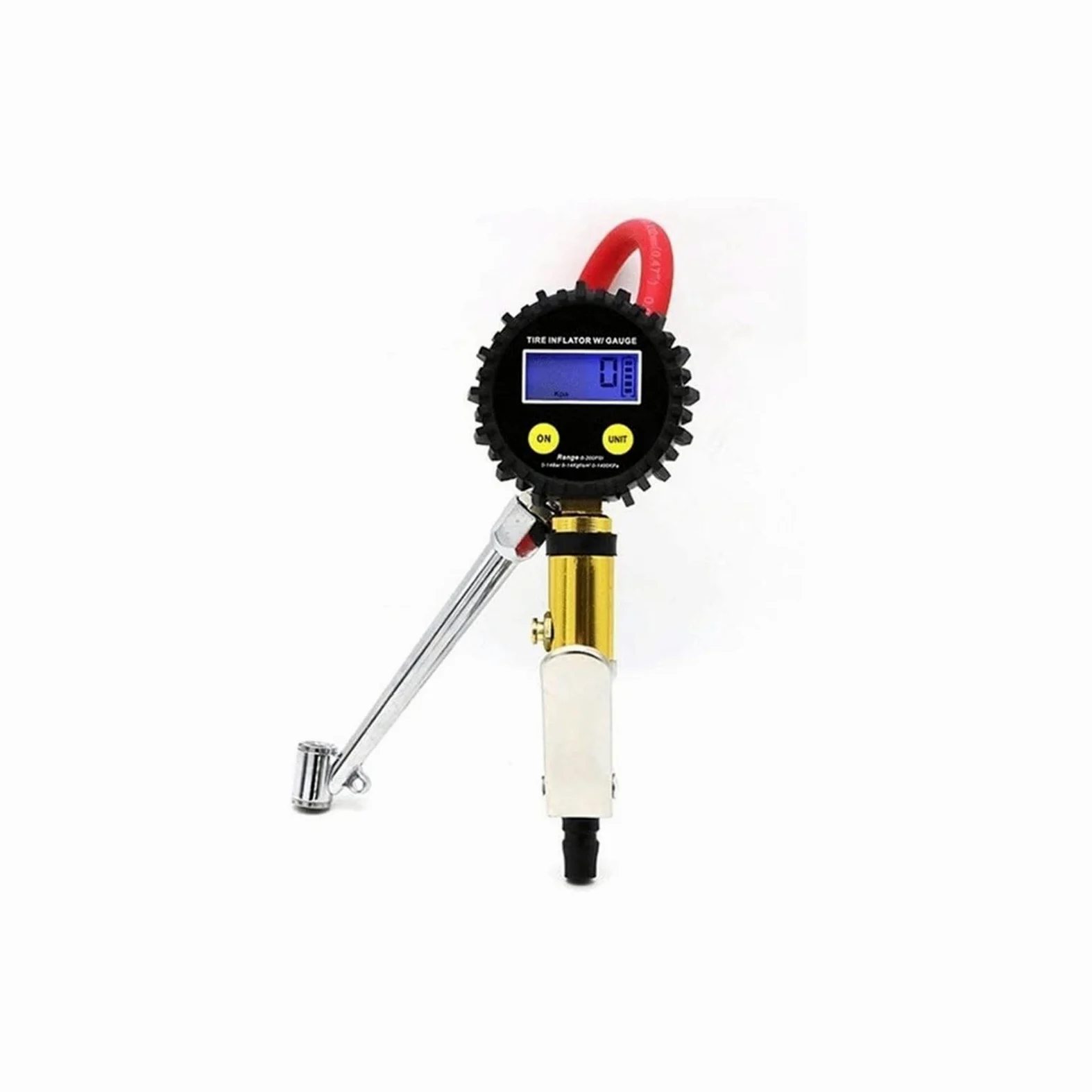 Medidor de presión de neumáticos de 0 a 150 PSI, resistente, inflador de neumáticos digital con manómetro, fácil de leer, presión de neumáticos con manómetro de aire, manómetro de presión de neumático