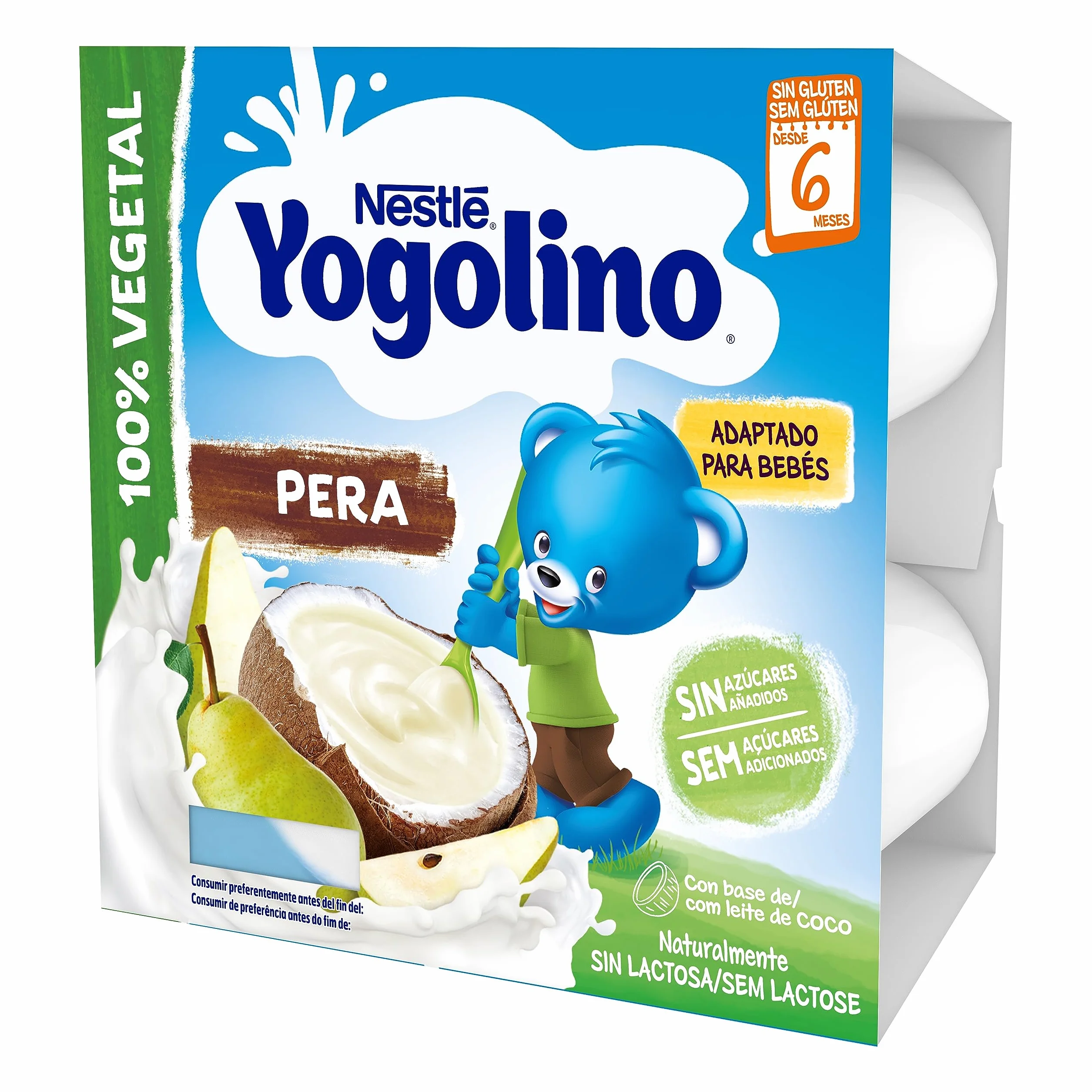 NESTLÉ YOGOLINO Coco Pera 4x90g od 6 miesięcy