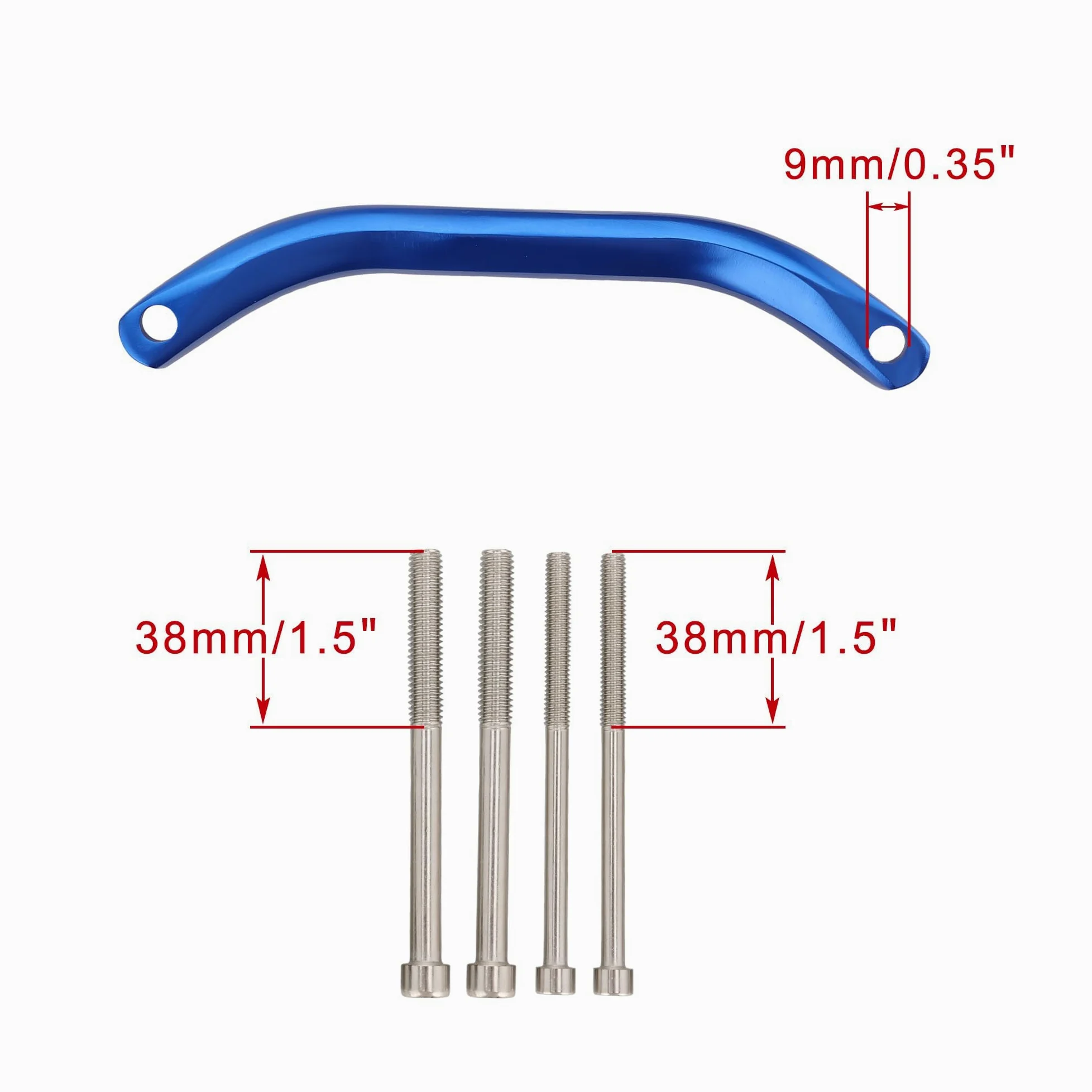 WOOSTAR Motocicleta Barra de Apoyo del Asiento Trasero Reemplazo para 2016-2018 SX SXF XC XCF 125-450 2017-2019 XCW EXC EXCF 125-500 Azul