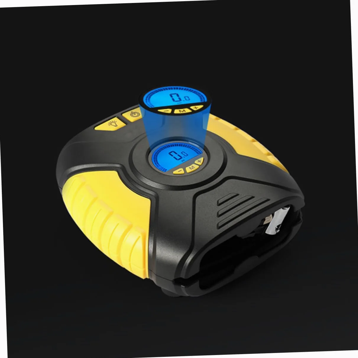 GALPADA 1 Juego inflador Portable Air Pump Portable Air Compressor Bomba de neumáticos de vehículos Bomba Inflable de Aire Pantalla Digital Accesorios de Auto Bomba de Aire Cobre
