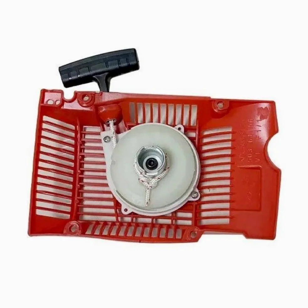Conjunto de Arranque de Retroceso Apto for Motosierra 61, 261, 262, 268, polea de rebobinado, Cuerda de Agarre, Piezas de Repuesto de Cubierta Lateral