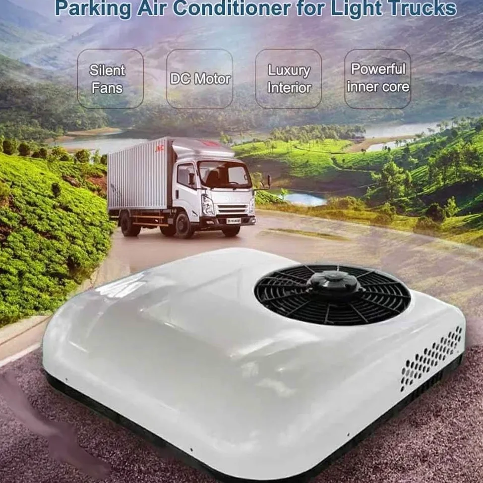 12V RV Aire Acondicionado Techo, Voltaje Aparcamiento Autobús, Barco, Caravana, Furgoneta, Camión, Remolque