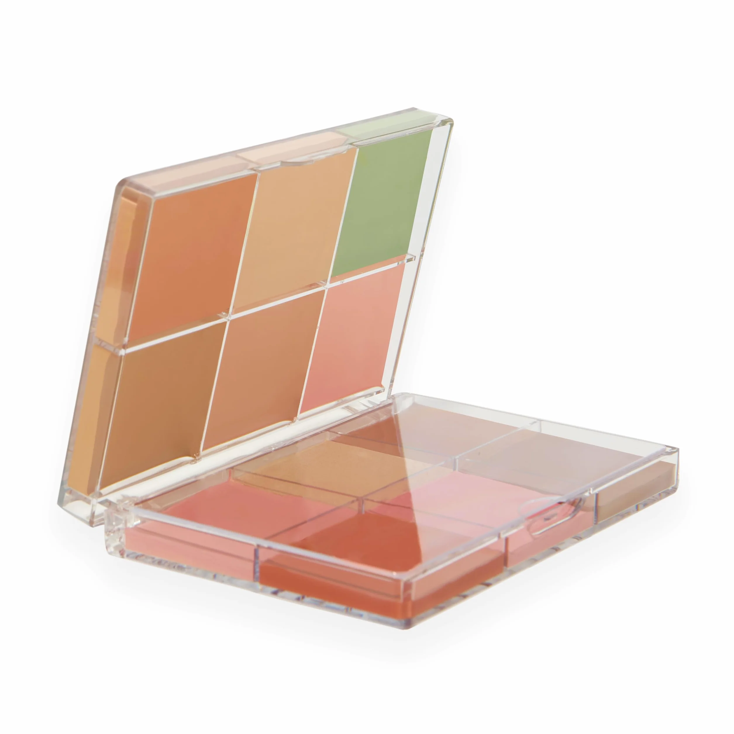 Revolution Everything Base Face Icon Complexion Palette, Paleta Todo En Uno para Ojos, Rostro y Labios, Light, 5 g