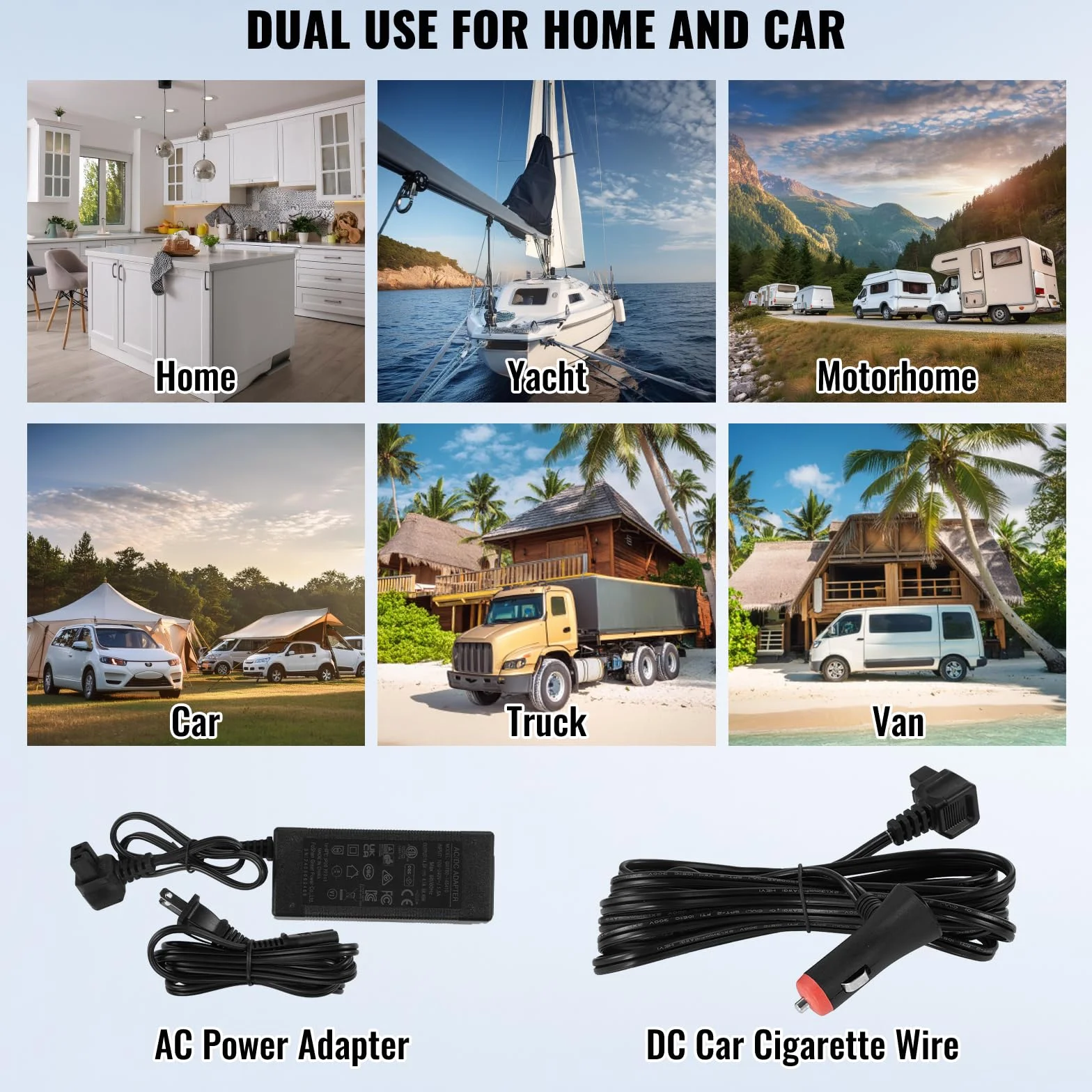 VEVOR Nevera de Compresión Portátil 25 L Mini Nevera para Coche 12/24V CC y 100-240V CA Mini Nevera de Zona Única Temperatura Ajustable de -20°C a 20°C para Coche, Camión, Barco, Casa, Camping