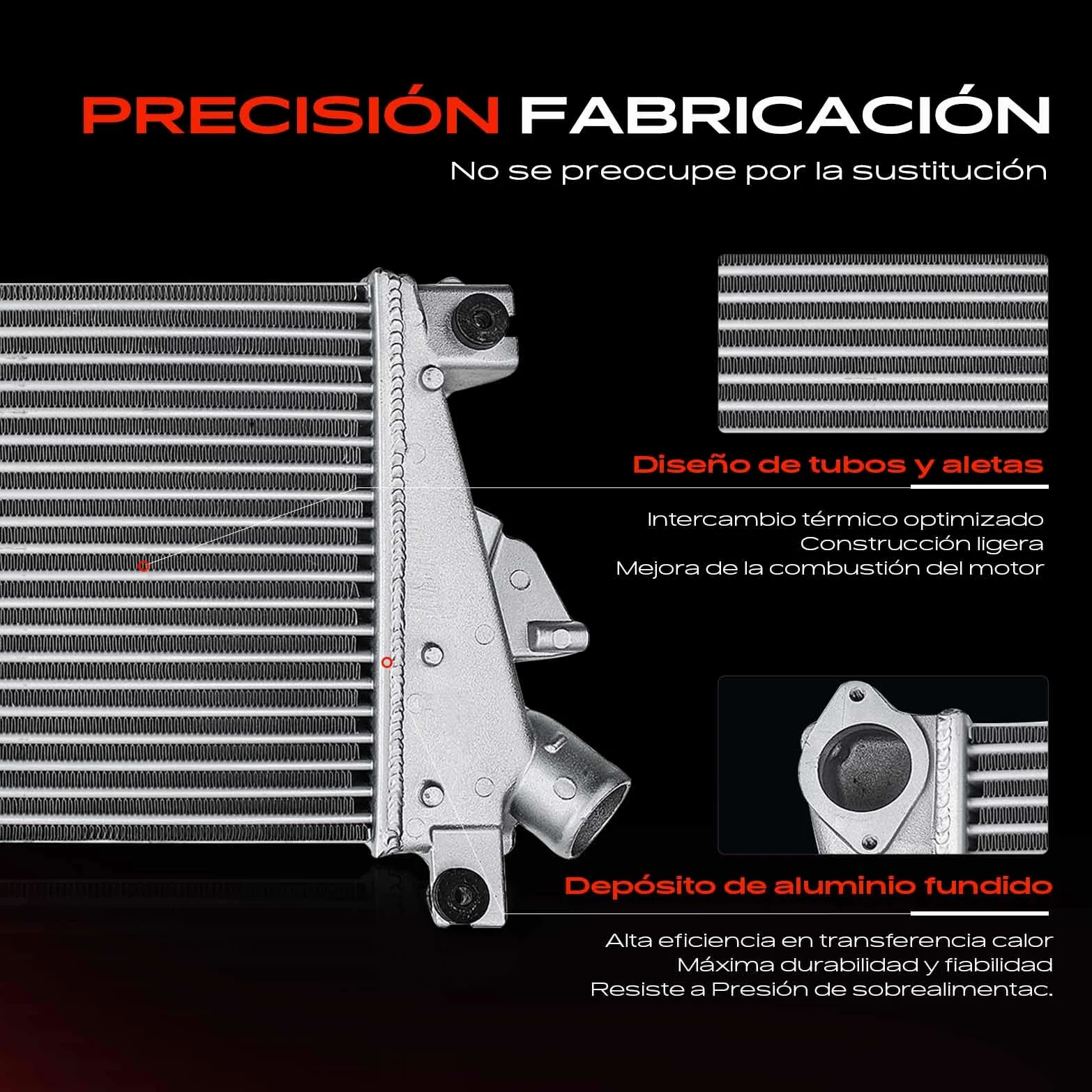 Frankberg Intercooler Intercooler Compatible con X-Trail T30 2.2 dCi 2.2 Di 4x4 2.2 dCi 4x4 2001-2005 Replace# 96527,14461-EQ400