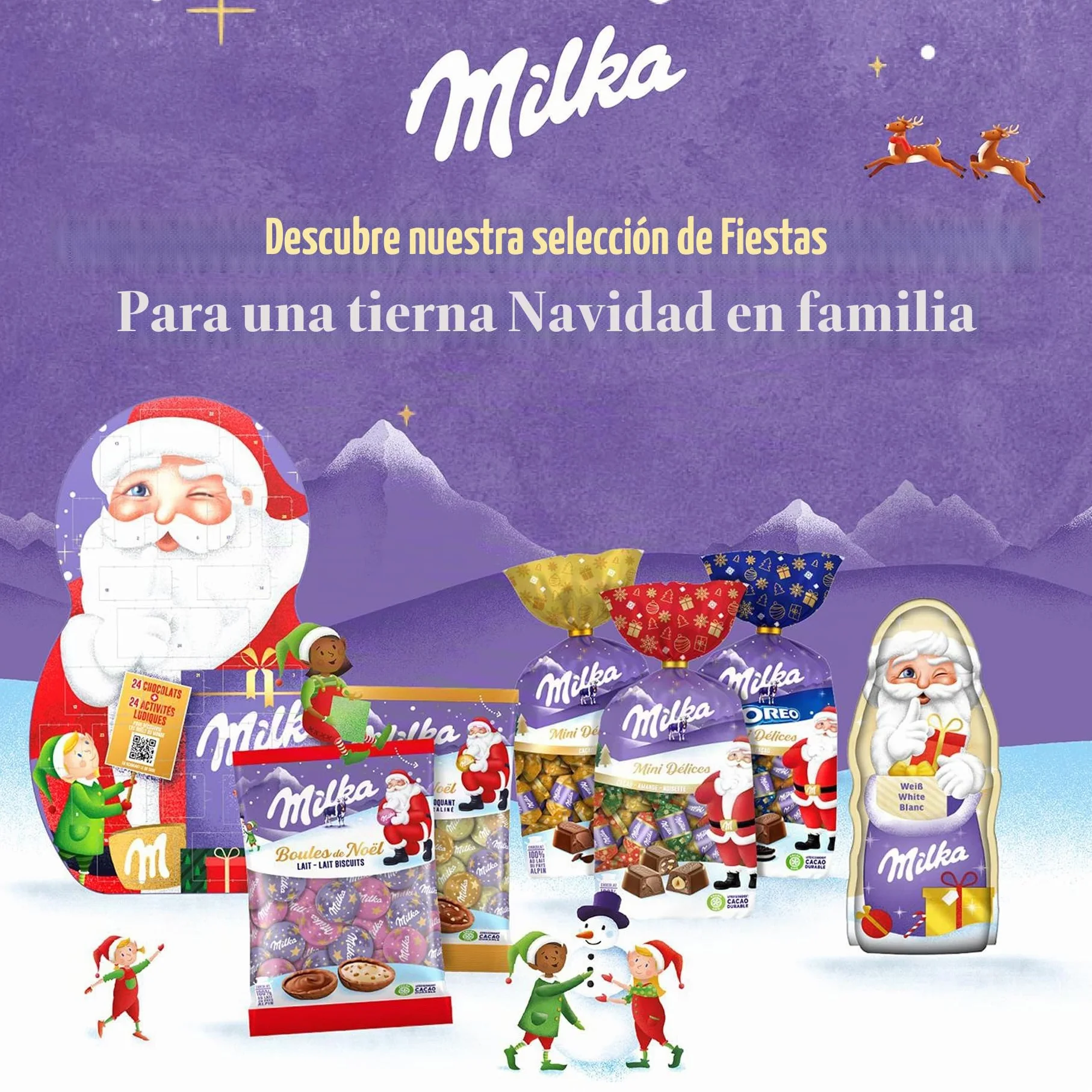 Calendario Adviento Casa Navideña Milka 147g 6 Chocolatinas