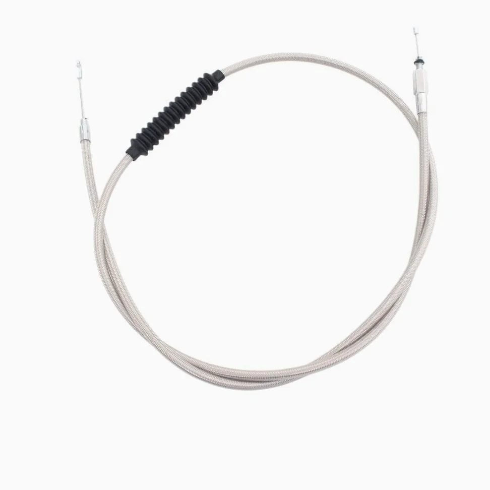 Cable de embrague trenzado para motocicleta, Control manual acero Wolfram para Softail, Para Road King, Para personalizado, 140-180CM