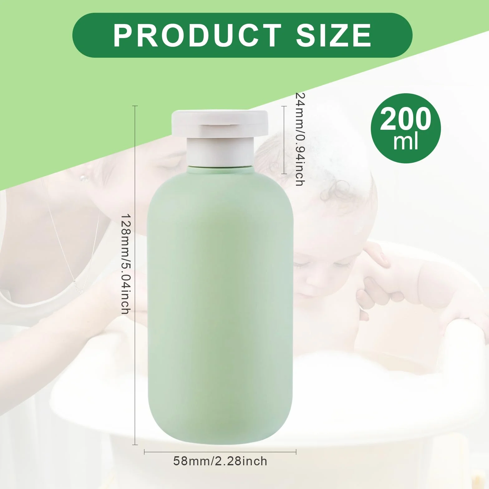 Botella Exprimible con Tapa Abatible 300ml 3 Piezas Recipientes de Viaje Recargables