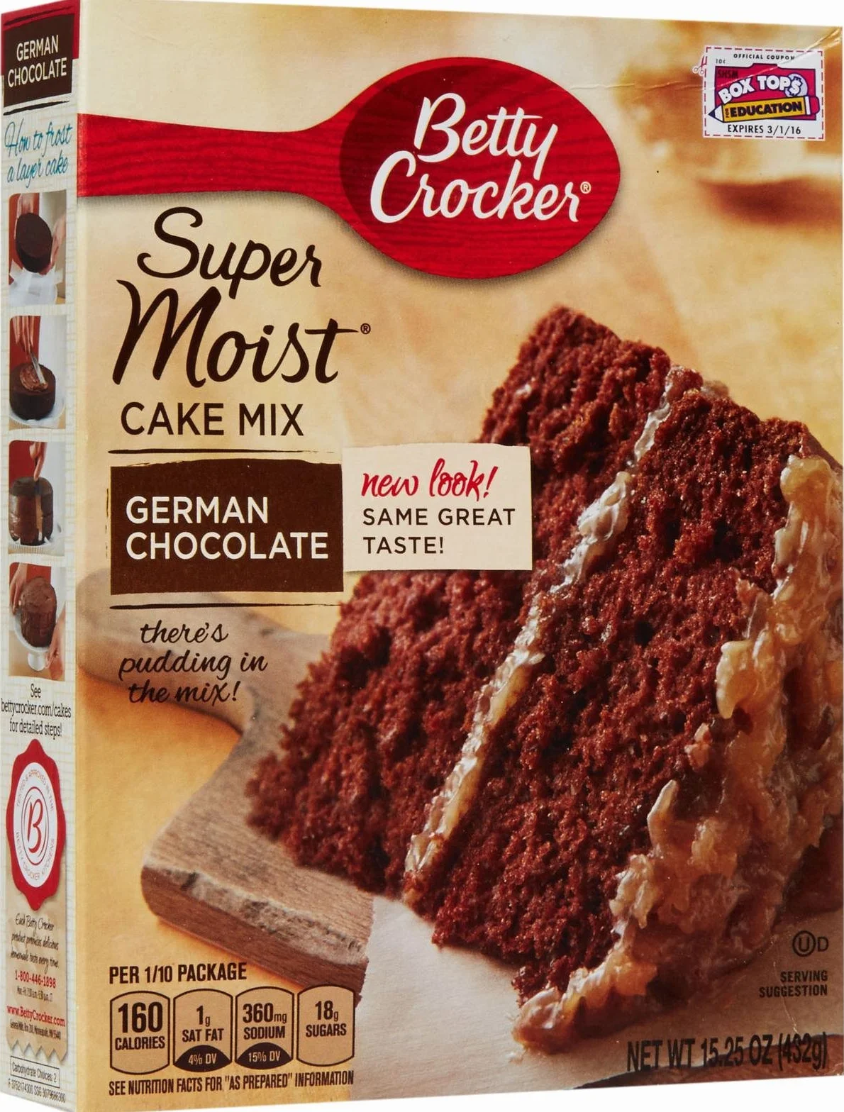 Betty Crocker Super Moist German Chocolate Cake Mix 15.25 oz
