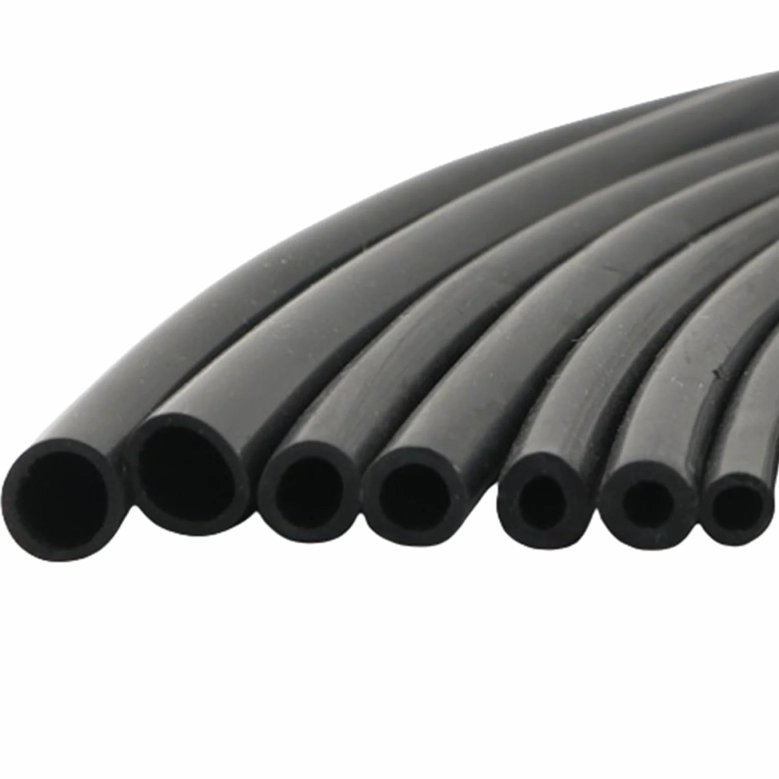 Tubo Gasolina Moto Manguera de goma flexible de silicona negra de 1 m/5 m/10 m, 1, 2, 4, 5, 6, 7, 8, 9, 10, 11, 12, 14 y 16 mm. Tubo de silicona blanda flexible(10 Meters,ID 14mm x OD 18mm)