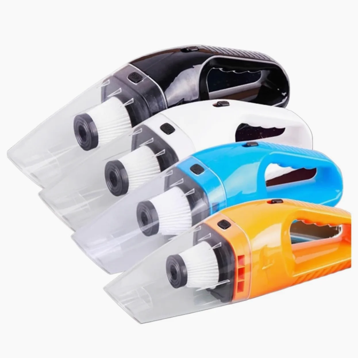 Aspiradora portátil mini de mano for coche, 12 V, 120 W, doble uso, for uso húmedo y seco, con súper succión y filtro HEPA desmontable. Eficiencia(Oranje)