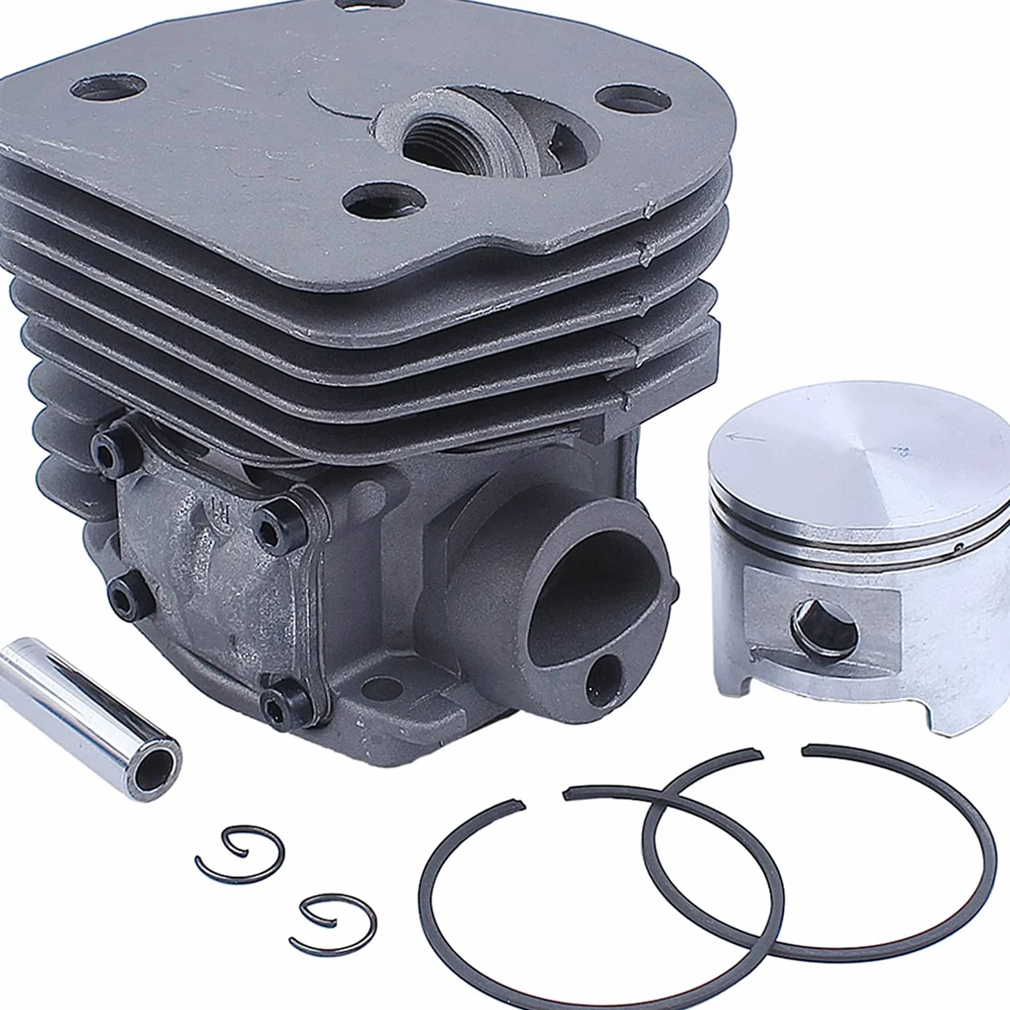 Junta de cárter Motor Cilindro 45 mm, Filtro línea Combustible, Adecuado para motosierras Gasolina 2 Tiempos 353, 351, 350 y 346XP