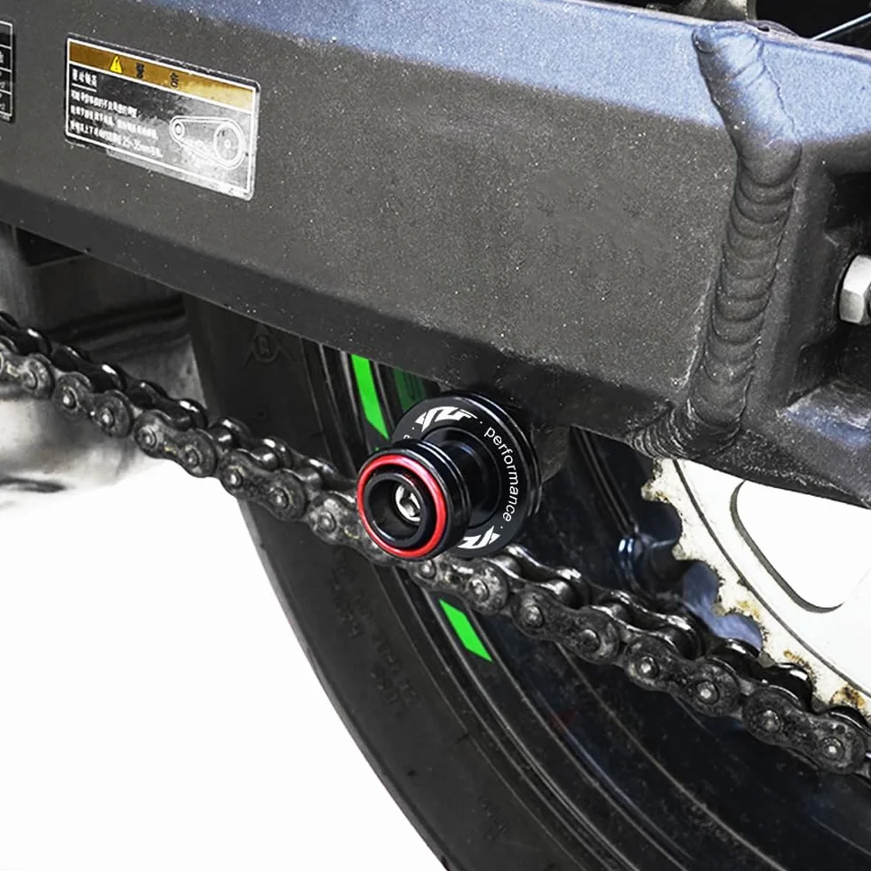 Para Yamaha YZF R1/S/M R3 R6 R7 R9 R25 R125 YZFR1 YZFR3 YZFR6 YZFR7 YZFR9 Accesorio de motocicleta de aluminio 6 mm, sarga, bobinas, deslizadores, soporte, tornillos (Rojo)