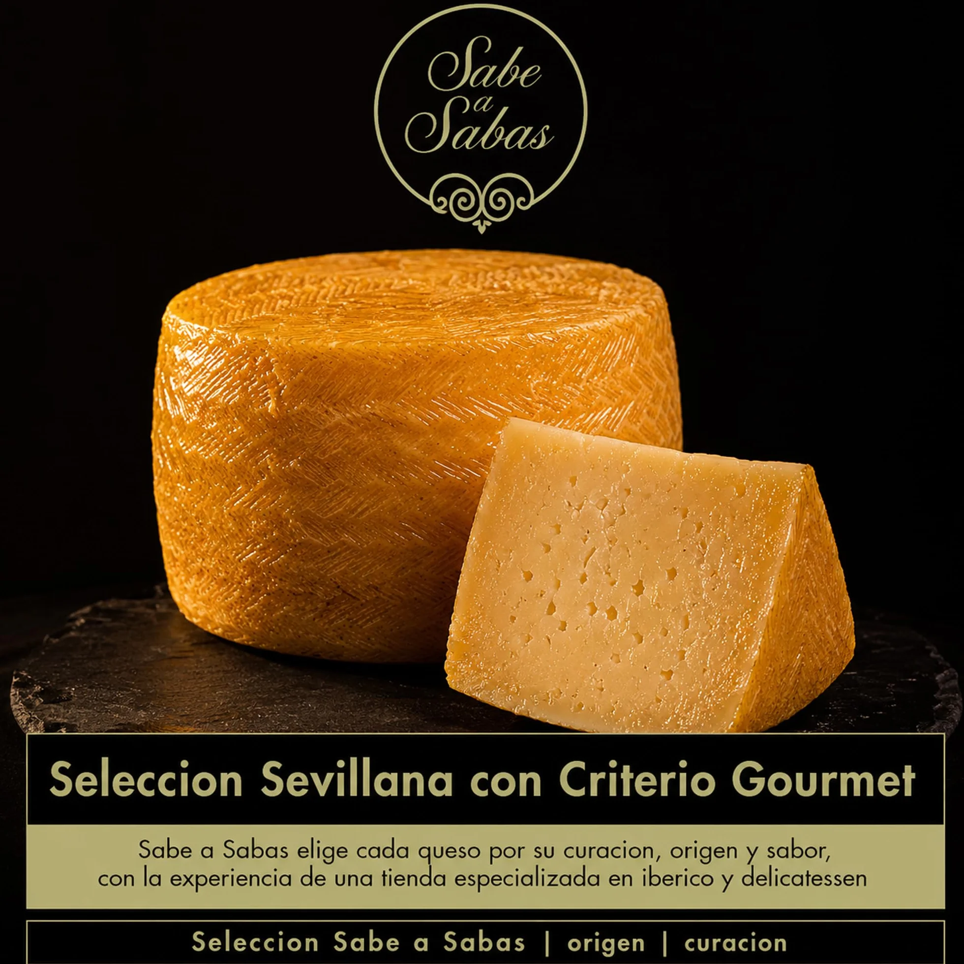 SABE A SABAS Queso de Oveja Curado Anejo Reserva 3 Kg Maduracion 15 Meses en Aceite de Oliva Virgen Extra