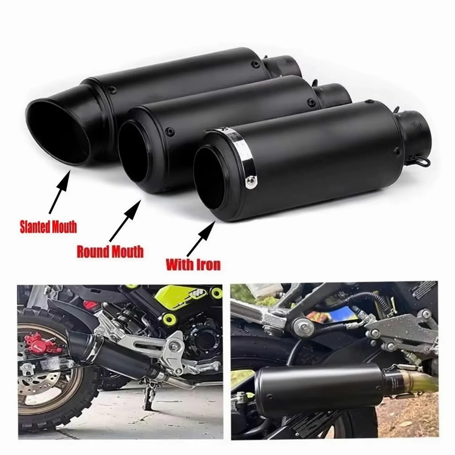 silencioso escape moto Para R1 R2 Para MT07 Para Kawasaki Para Z800 | Para Z900 para Ninja 400 Escape Moto 51MM/60MM tubo de Escape motocicleta modificado(60MM A2)