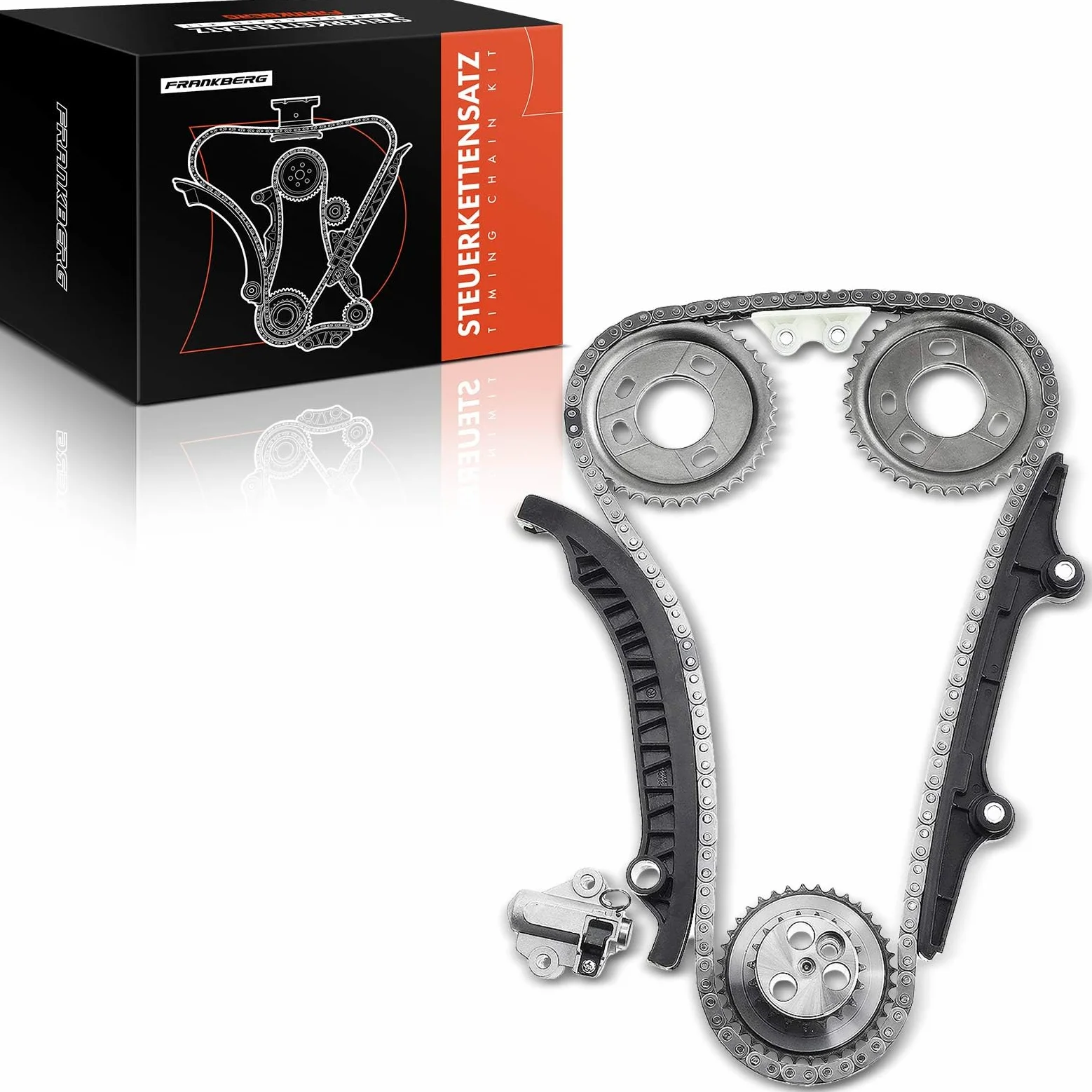 Frankberg Kit de cadena de distribución 1704066 | Compatible con: Tránsito Tourneo, Caja de puente, Caja de tránsito FA, Ducato Van 250, Autobús Jumper