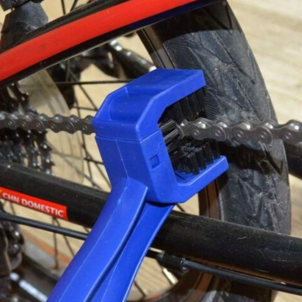 Cepillo Limpieza Cadena Moto y Bicicleta (Pack 100 Uds.) Herramienta para Limpieza de Engranajes y Cadenas Color Azul.