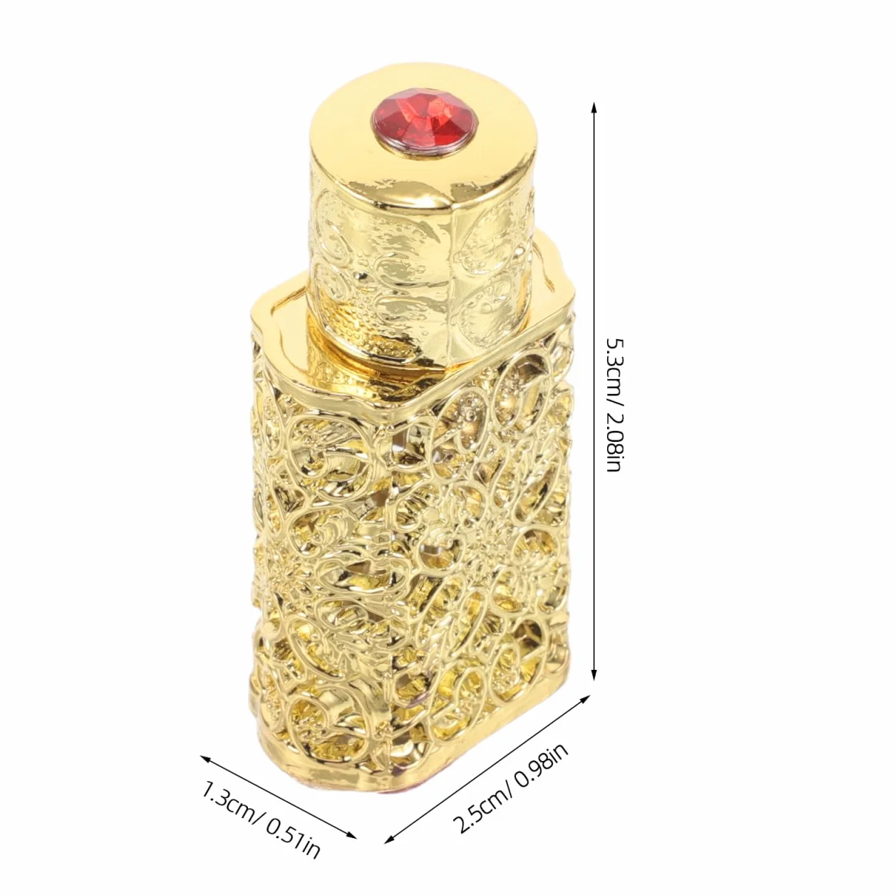 Botella de perfume vintage para esencia, diseño aceite esencial, compacta viajes soporte