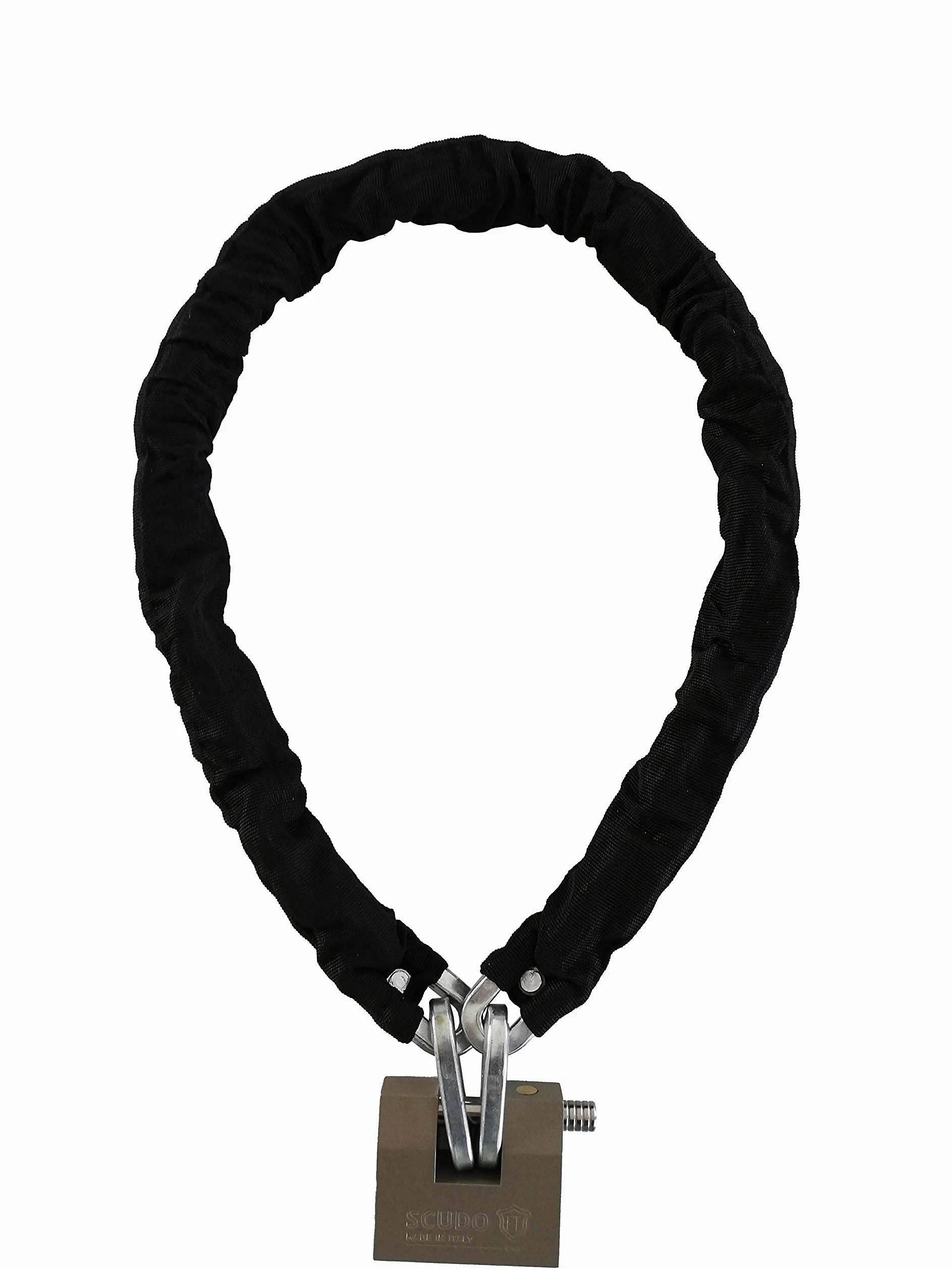 Candado Moto con ø10 120cm Cadena, Candado Bloqueo Acero Reforzado Seguridad Antirrobo para Motos, Motocicletas, Bicicletas