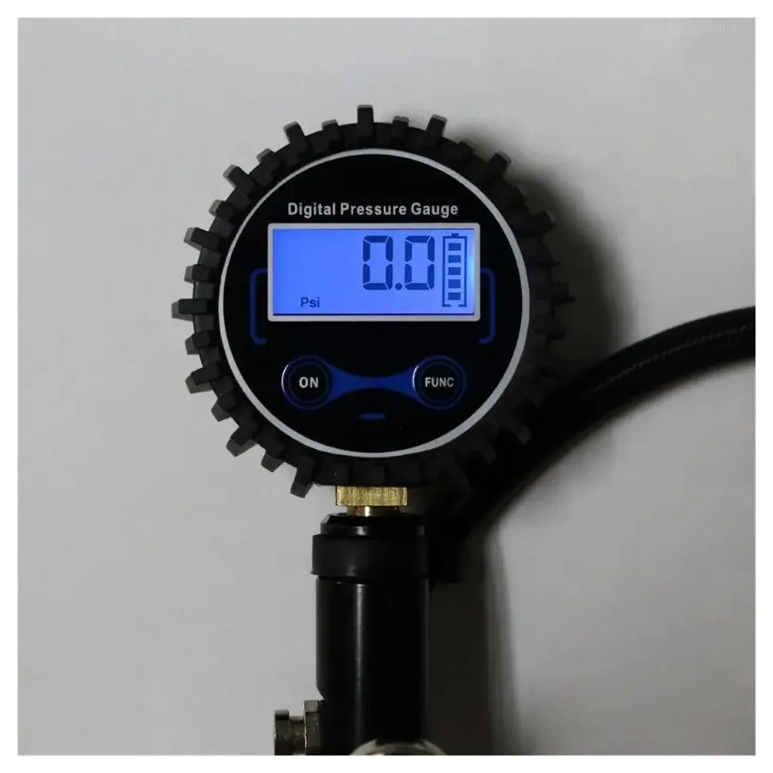 Inflador de neumáticos digital con manómetro, disponible for uso nocturno, for trabajo pesado, 0-200 F1FB