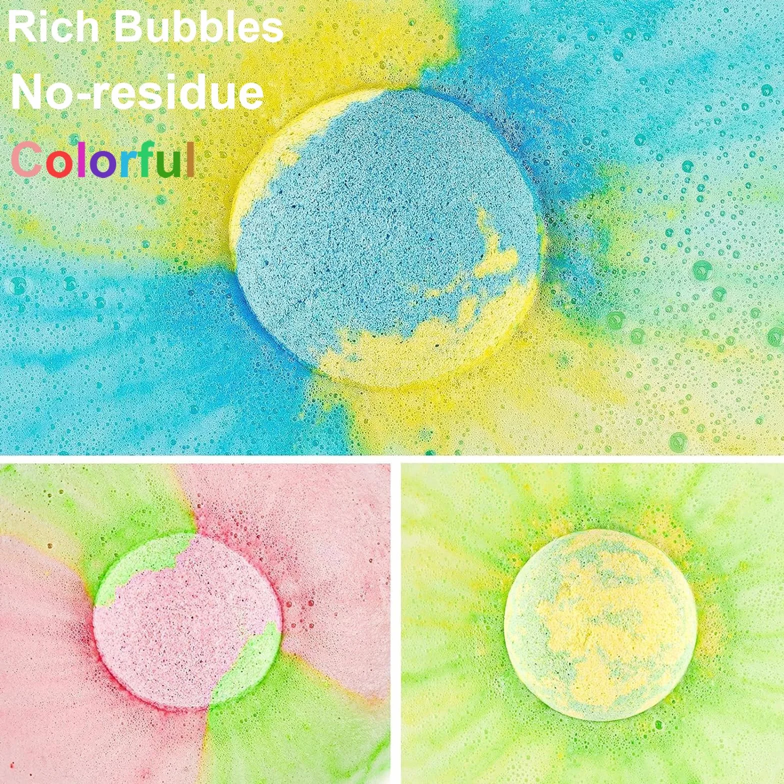 Bombas de Baño Naturales para Niños - Set 14 Bolas con Aceites Esenciales Regalo