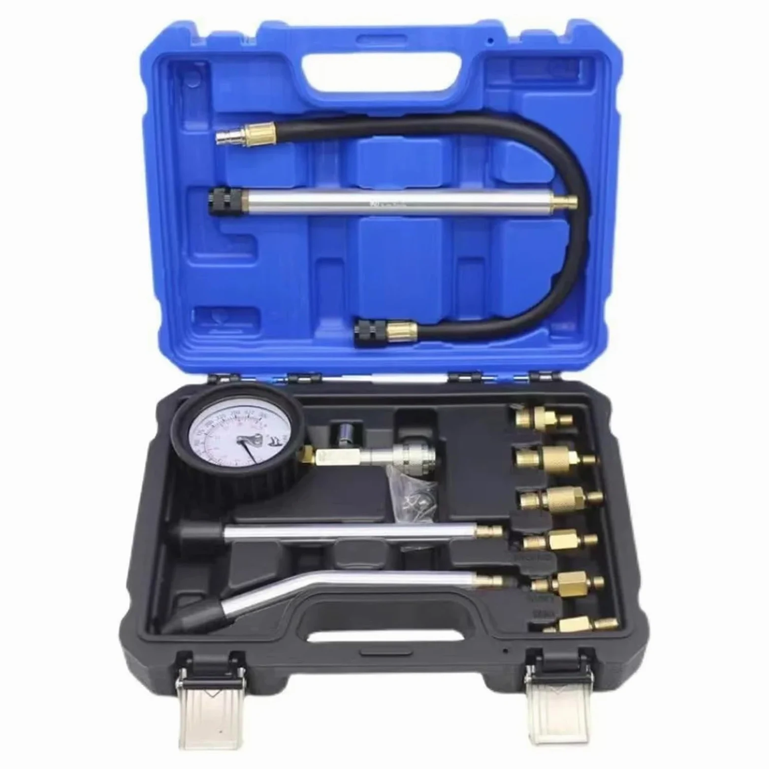 Medidor de presión de Cilindros Multiusos para automóviles, comprobador de compresión de Cilindros de Motor, Kit de comprobador de presión de Cilindros