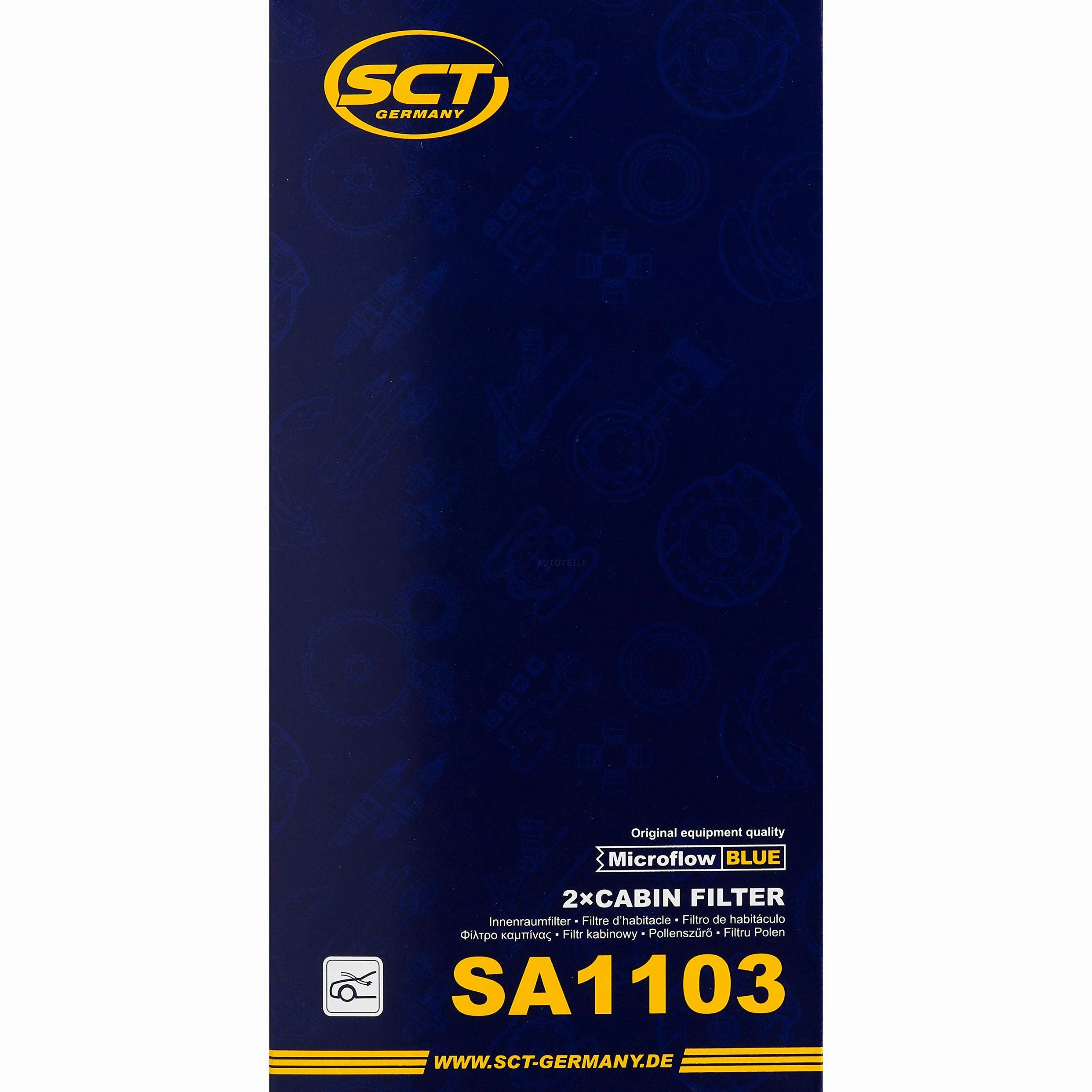 Juego de 5 filtros originales SCT 85484281 SA 1103 para habitáculo de polen