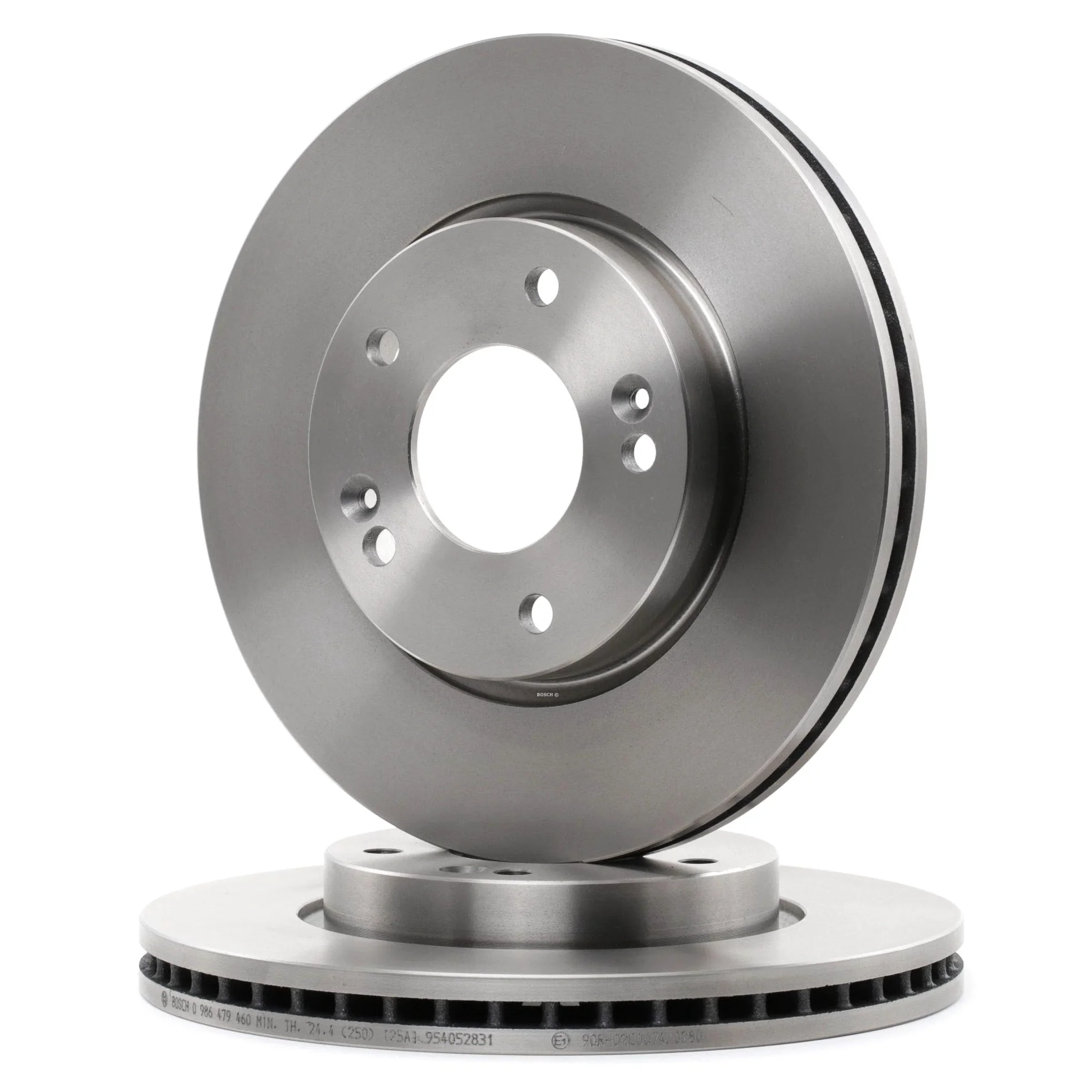 2x BOSCH Disco de freno Delantero Ø280mm Altura: 47,3mm Espesor: 26mm Corona de Agujeros - Ø: 114,3mm ventilado 0 986 479 460 Compatible con KIA CEE'D SW ED, HYUNDAI i30 FD