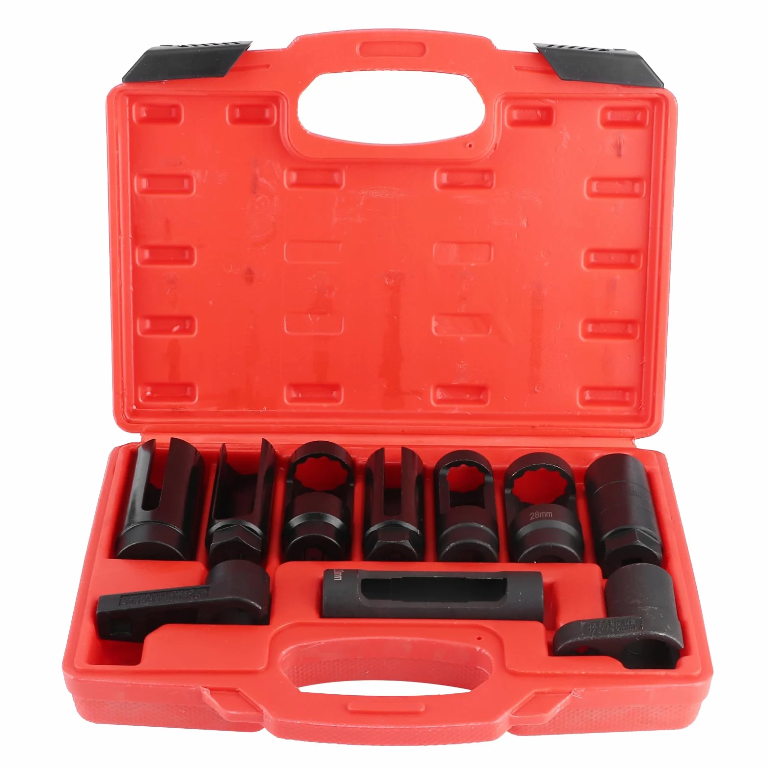 Juego de llaves de vaso para sensor de oxígeno, kit de llaves de manga de inyección diésel compatible con Mercedes, herramienta de extracción de sensor de oxígeno