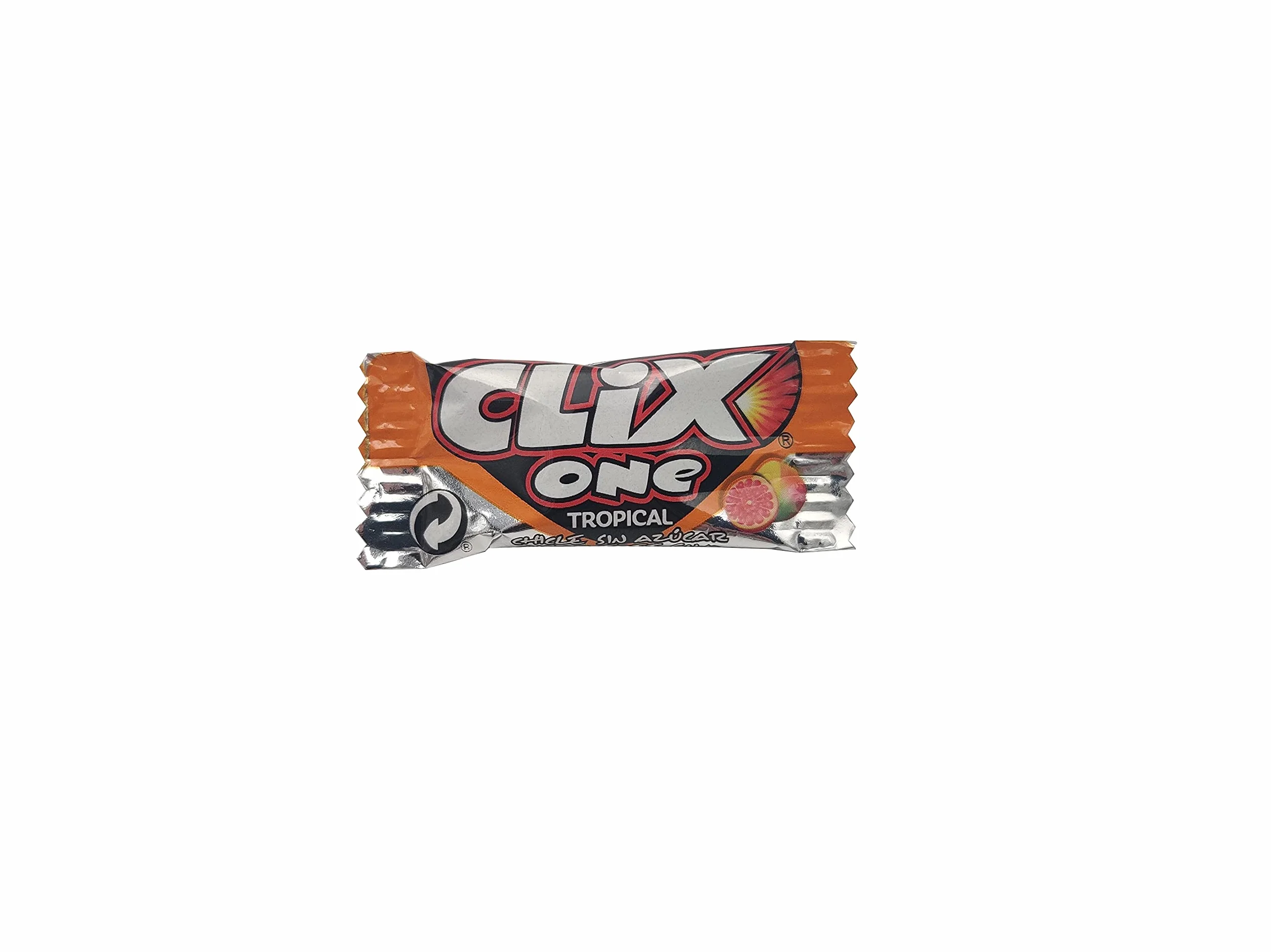 CLIX ONE TROPICAL Chicle sin azúcar Caja 200 unidades