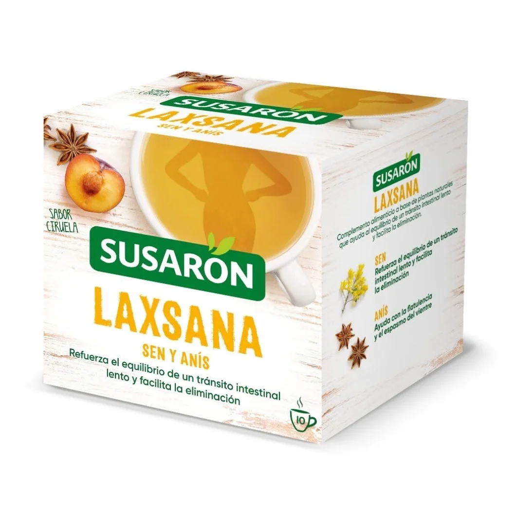 Susarón Infusión Laxsana Sen y Anís Sabor Ciruela Caja 10 bolsitas